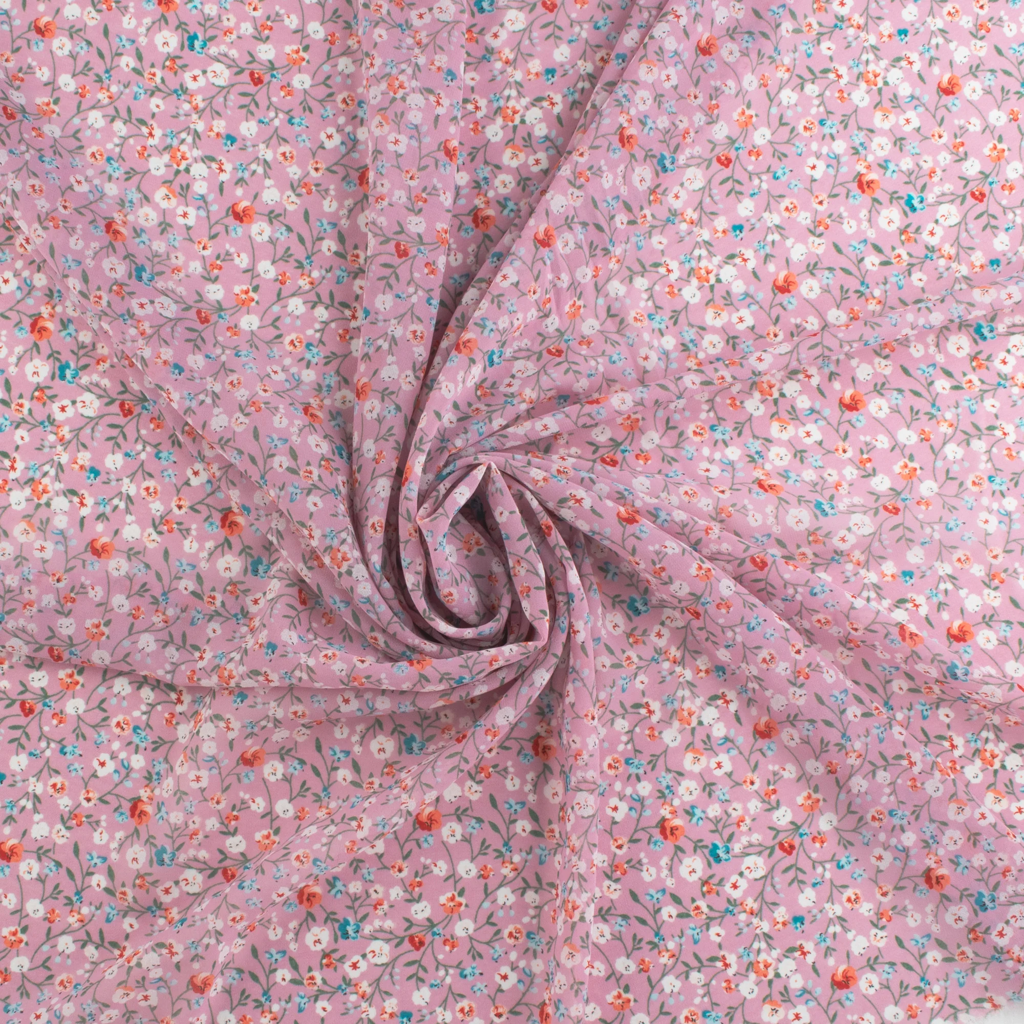 Novelty Printed Chiffon - 385 - Pink - Image 2