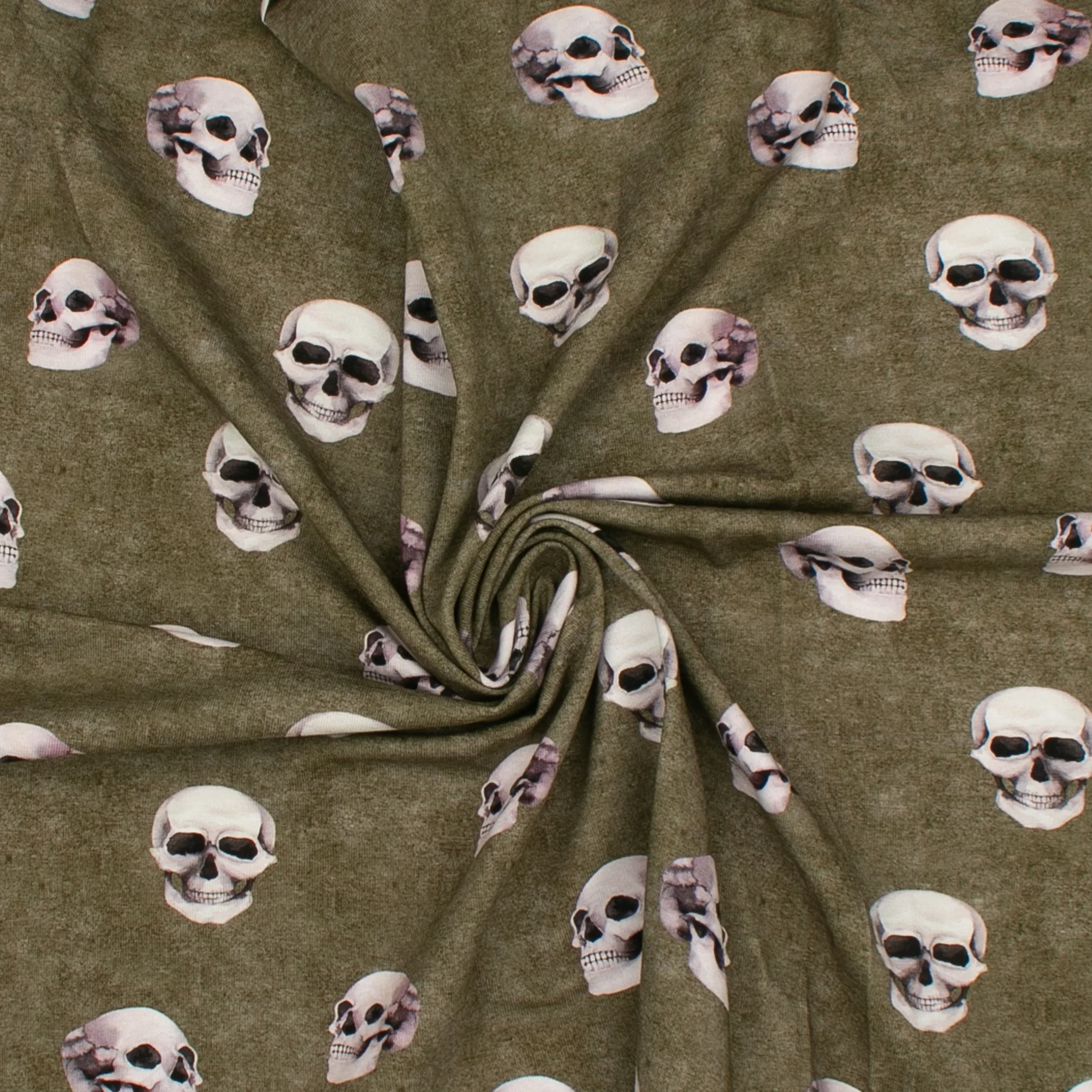 Organic Knit - GOTS - Skull - Pickel Green - Image 2