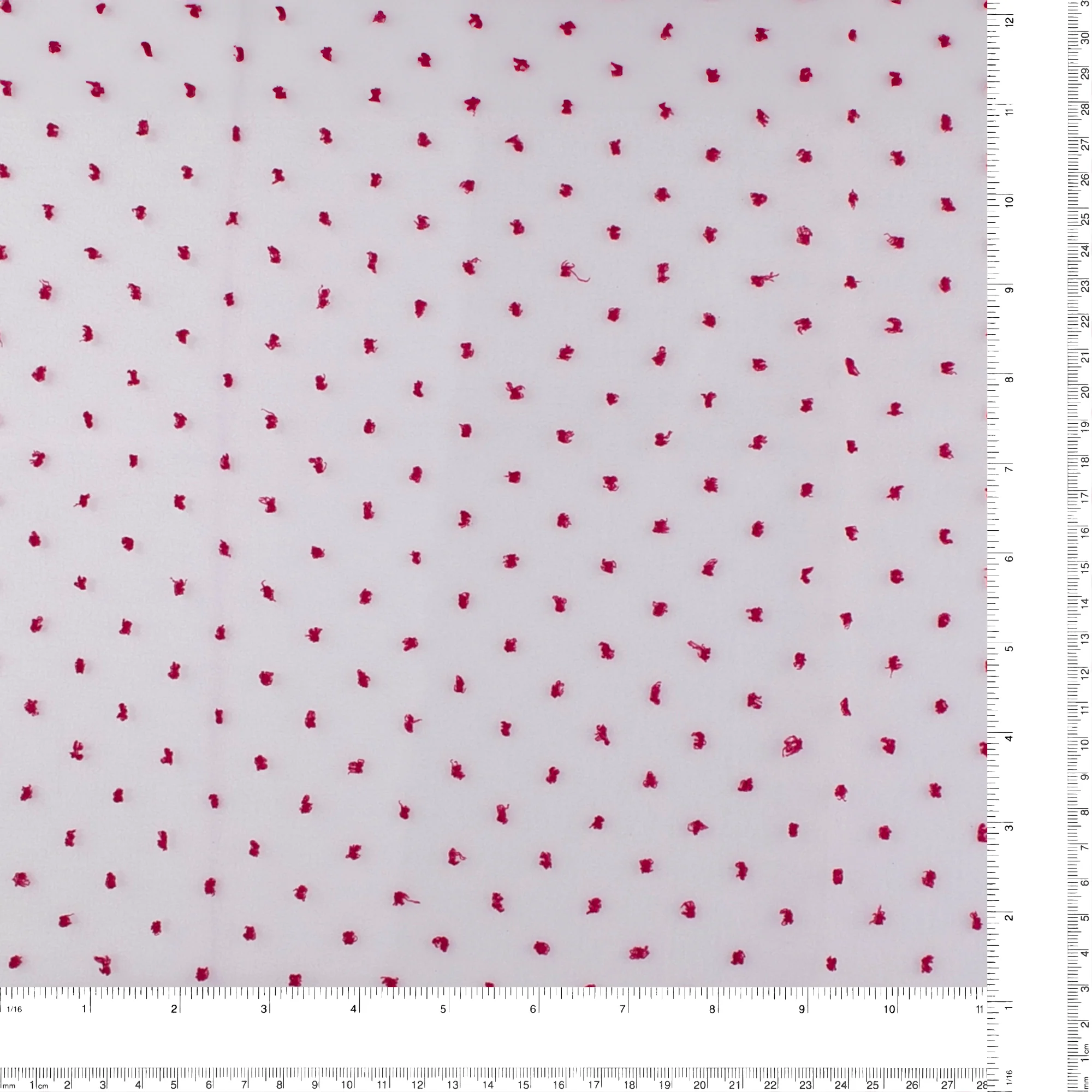 Organza with Embroidered Dot - DOTSY - Fuschia - Image 3
