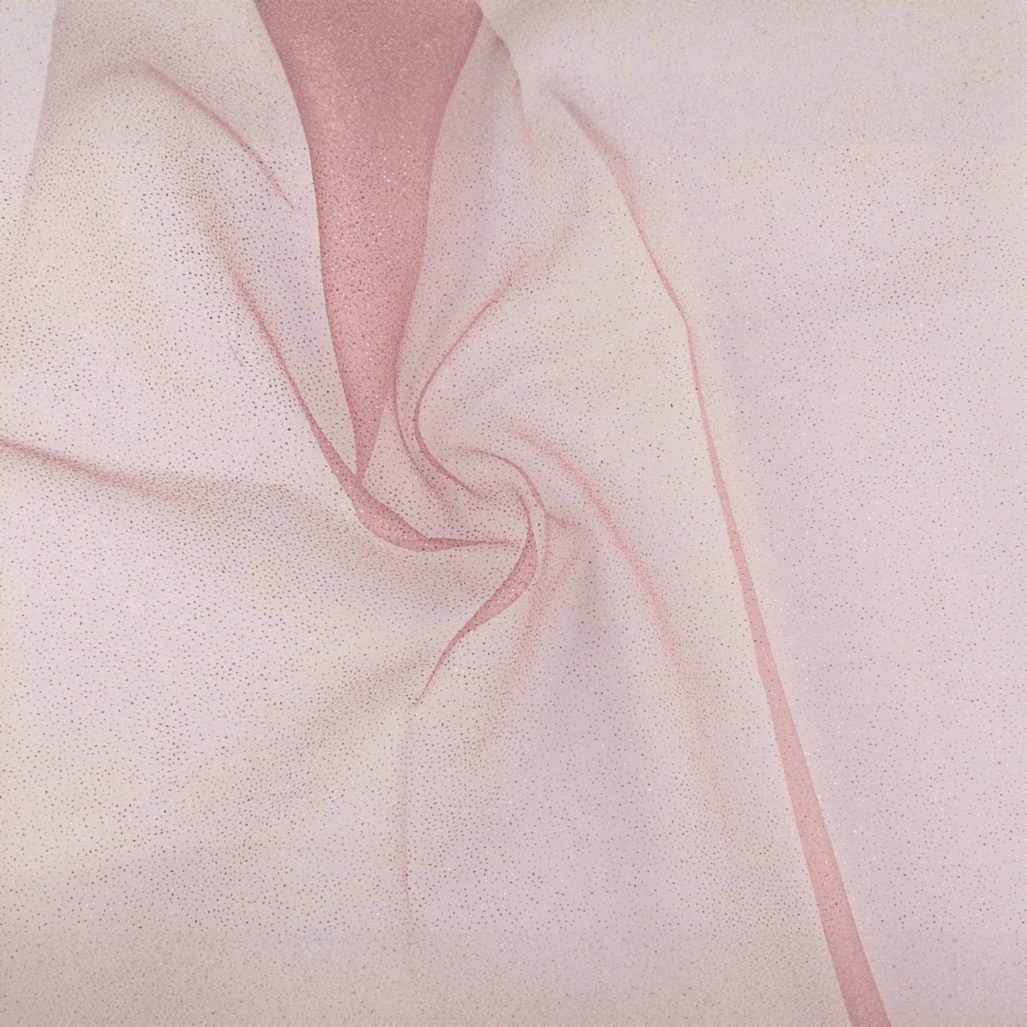 Organza with Foil Dot - DOTSY - Dusky Pink - Image 2
