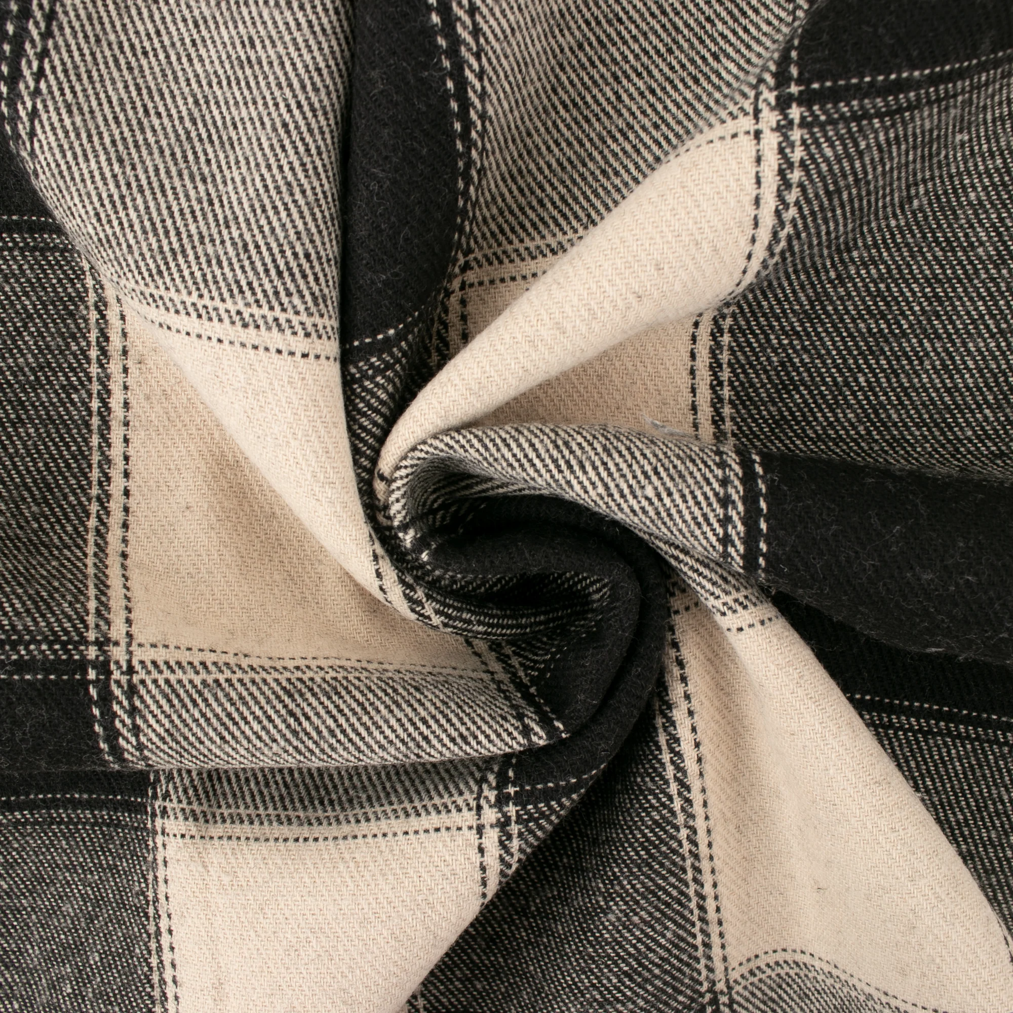 Plaid and tweed - DOWNTOWN - Plaids - Black / Ecru - Image 2