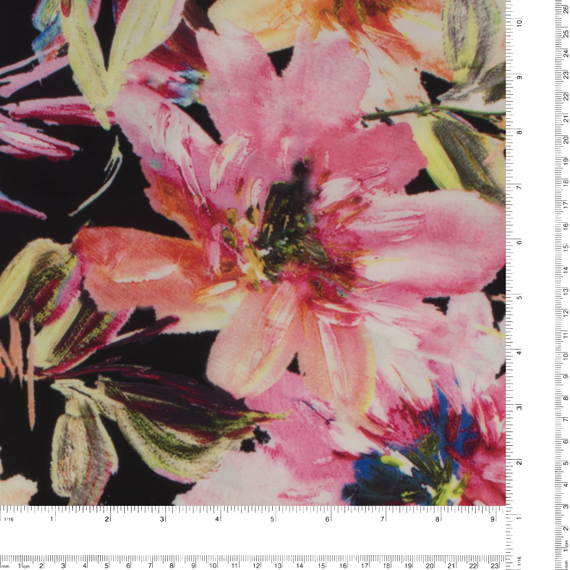 Polyester Print - SOPHIE - 009 - Black - Image 3