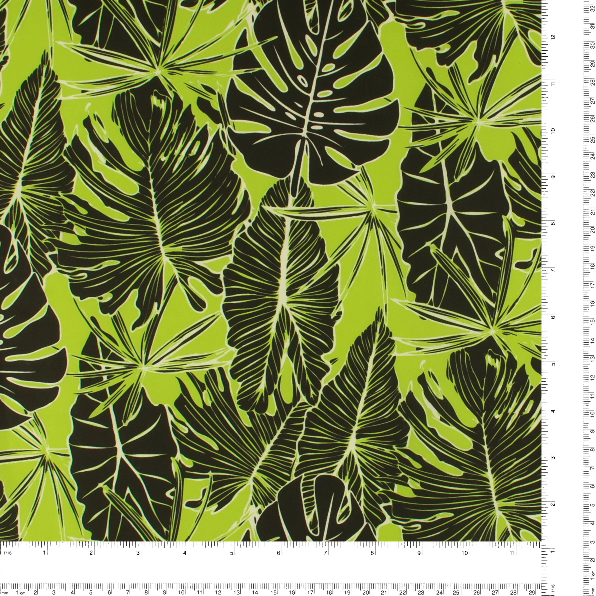Printed Bathing Suit With UPF50 - CARLOS - 001 - Lime - Image 3