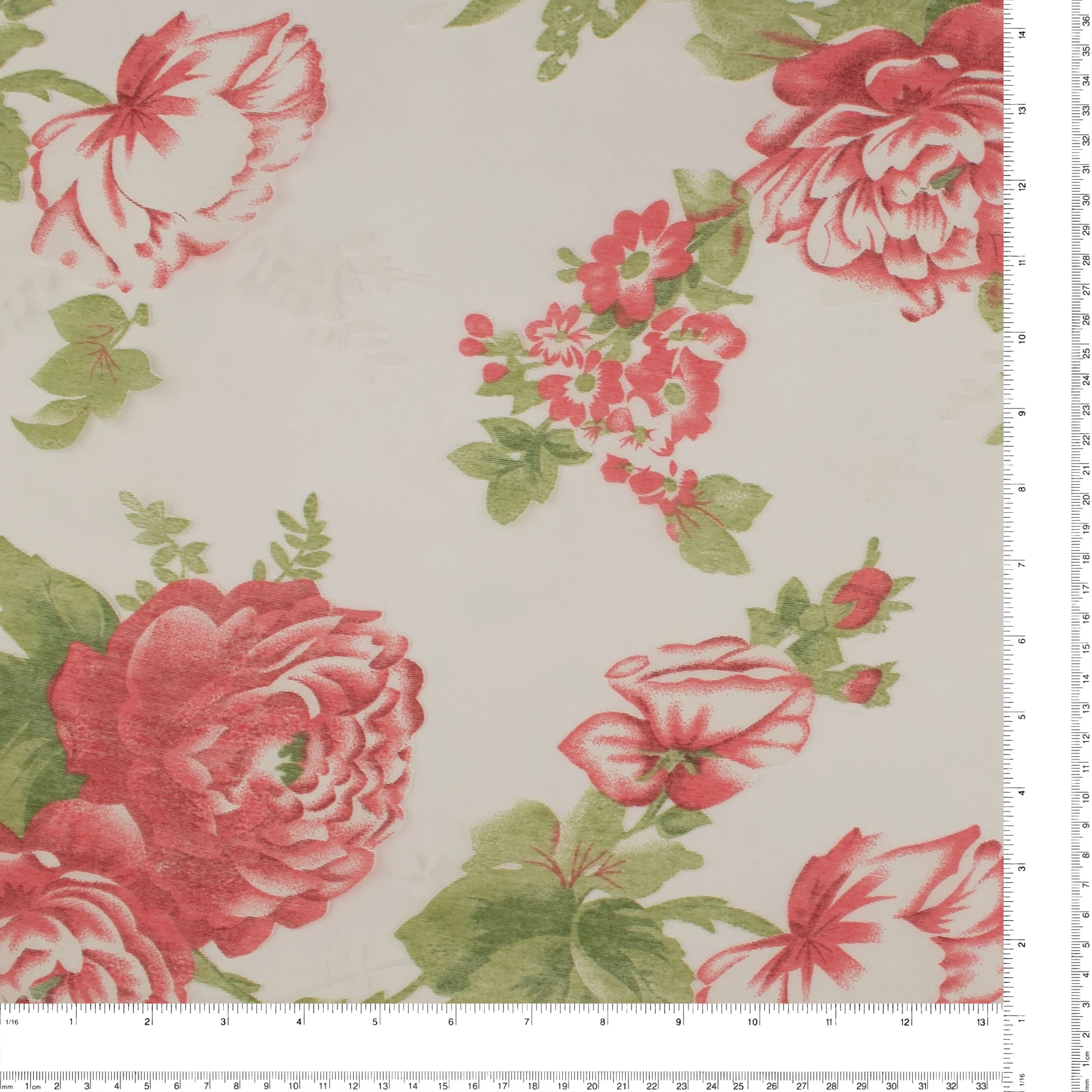 Printed Burnout Organza - JACQUELINE - Punch - Image 3