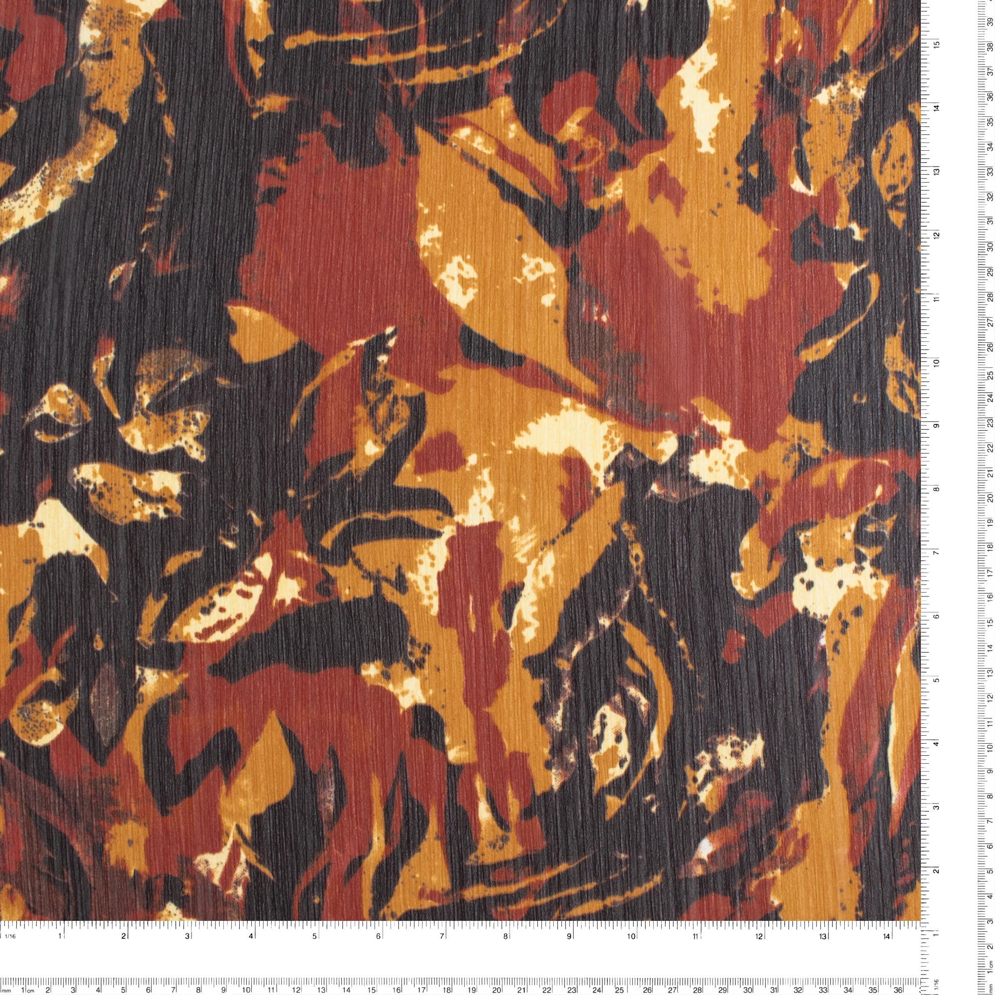 Printed Chiffon Yoryu - CHANTAL - 005 - Brown - Image 3