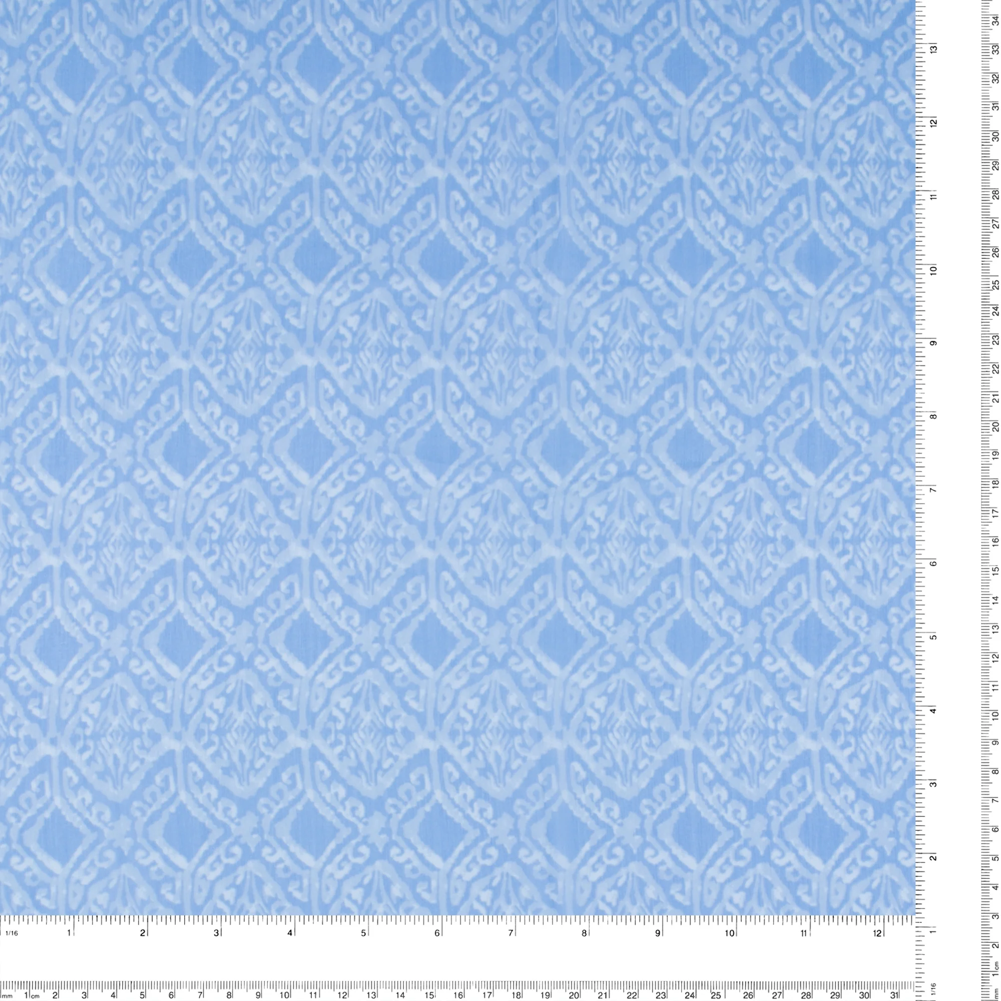 Printed Chiffon Yoryu - NAOMI - 018 - Light Blue - Image 3