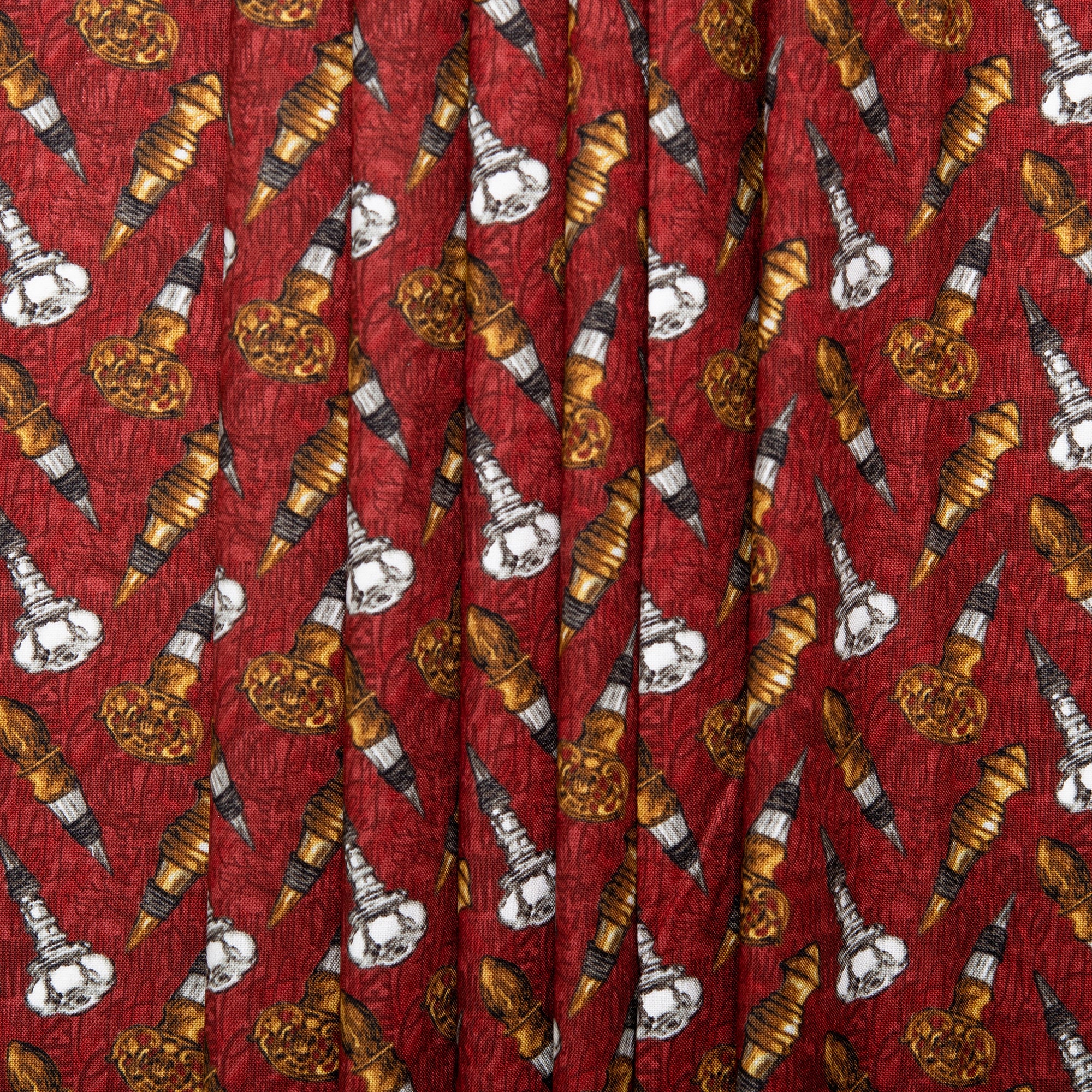 Printed Cotton - AFTER FIVE - Bottleneck - Burgundy - Image 4