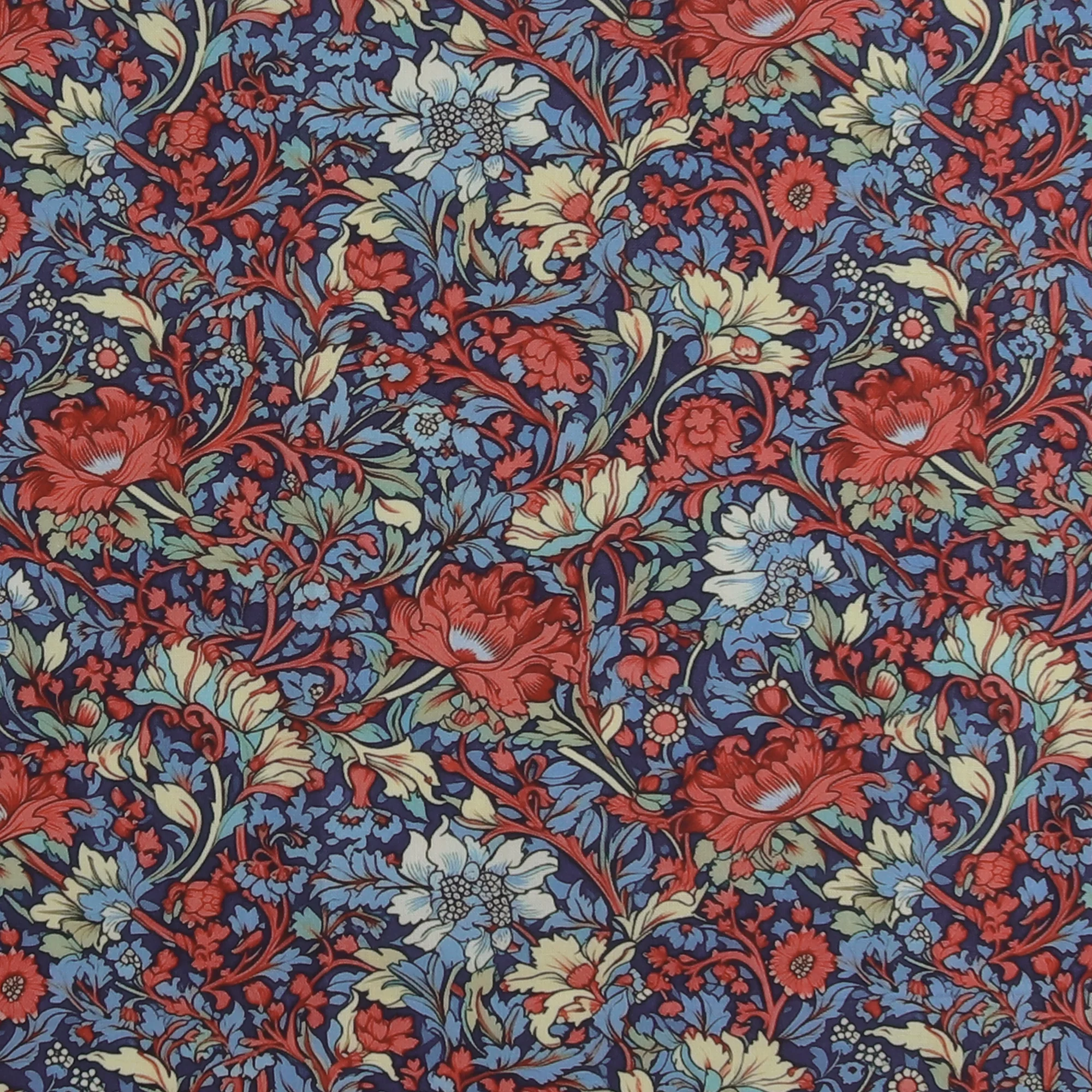 Printed Cotton - Floral Charm - 003 - Navy