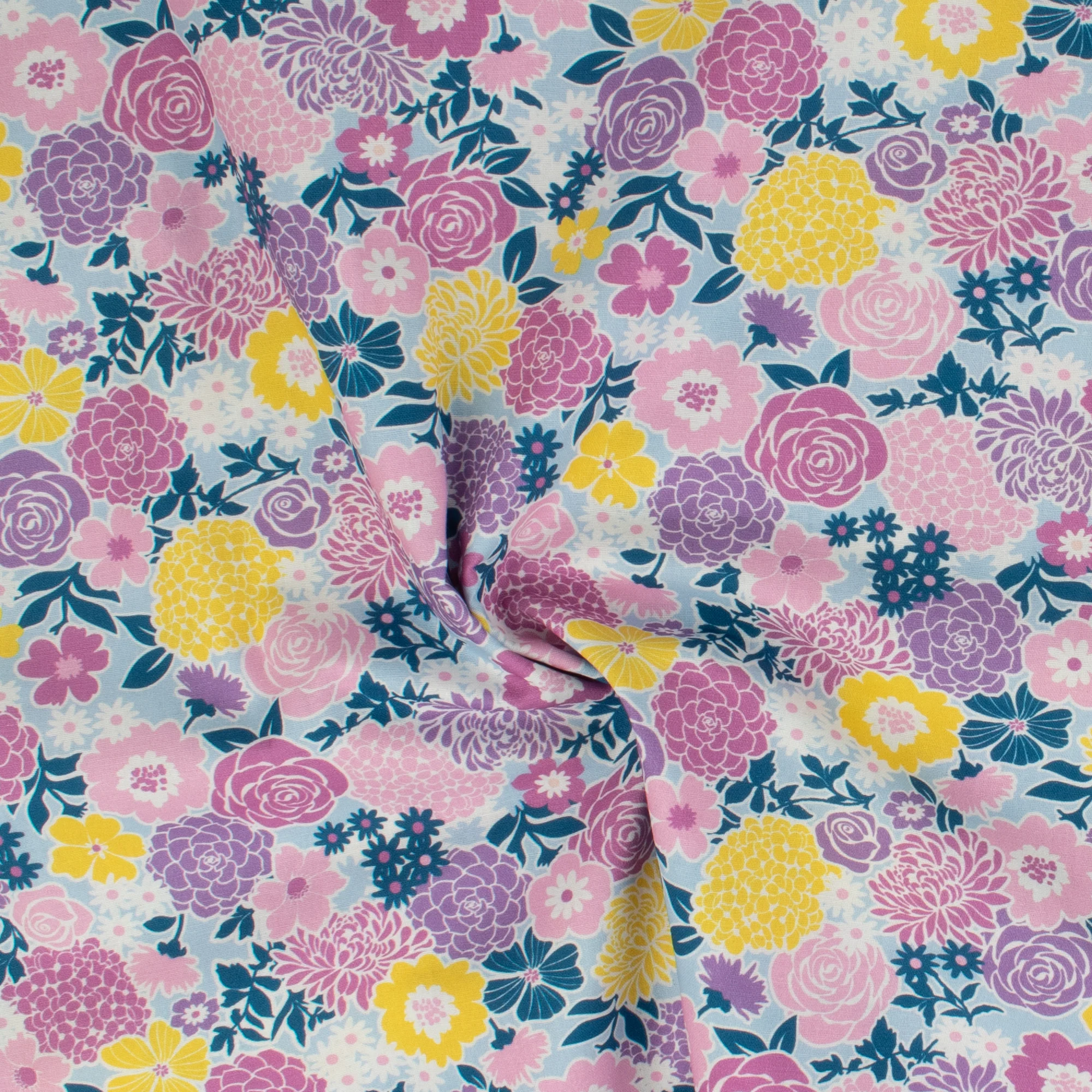 Printed Cotton - Lace garden - 004 - Perwinkle - Image 2