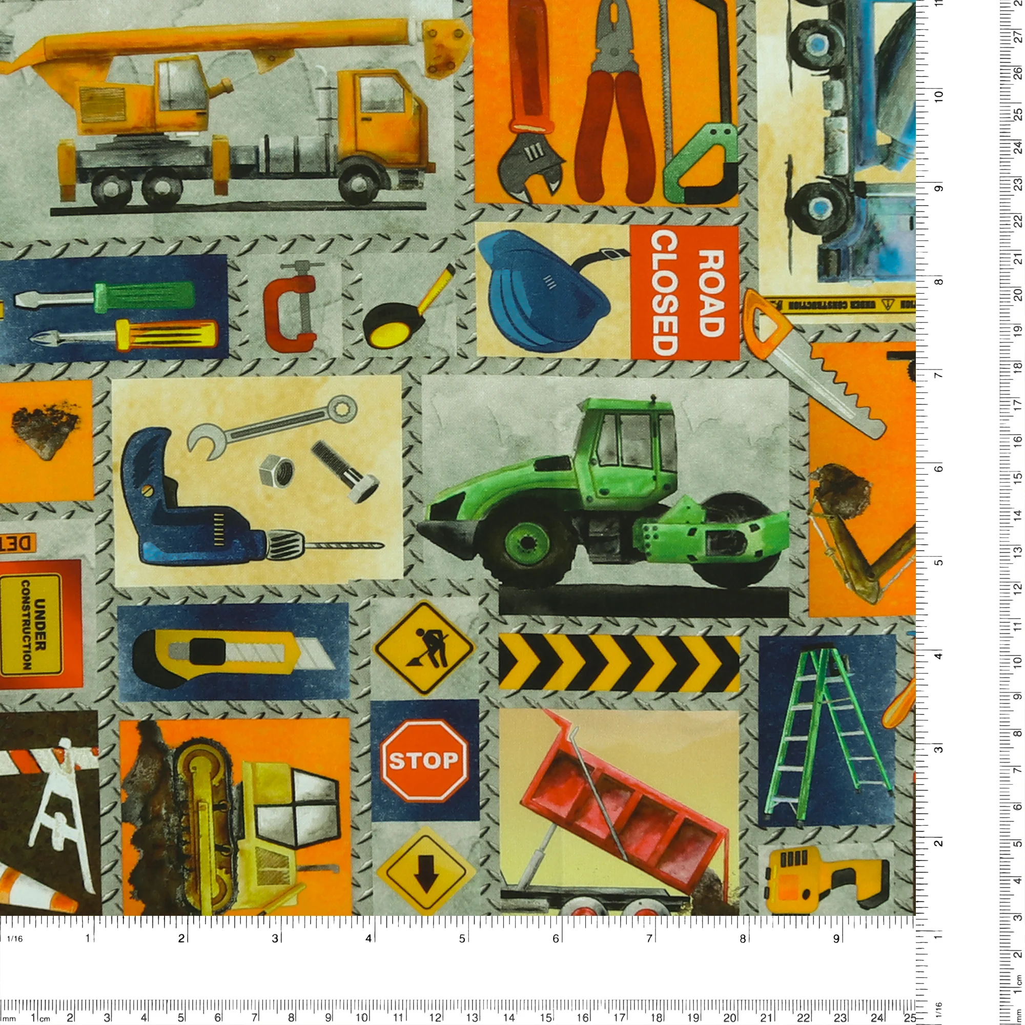 Printed Cotton - LET'S GET BUILDING - 004 - Multicolor - Image 3