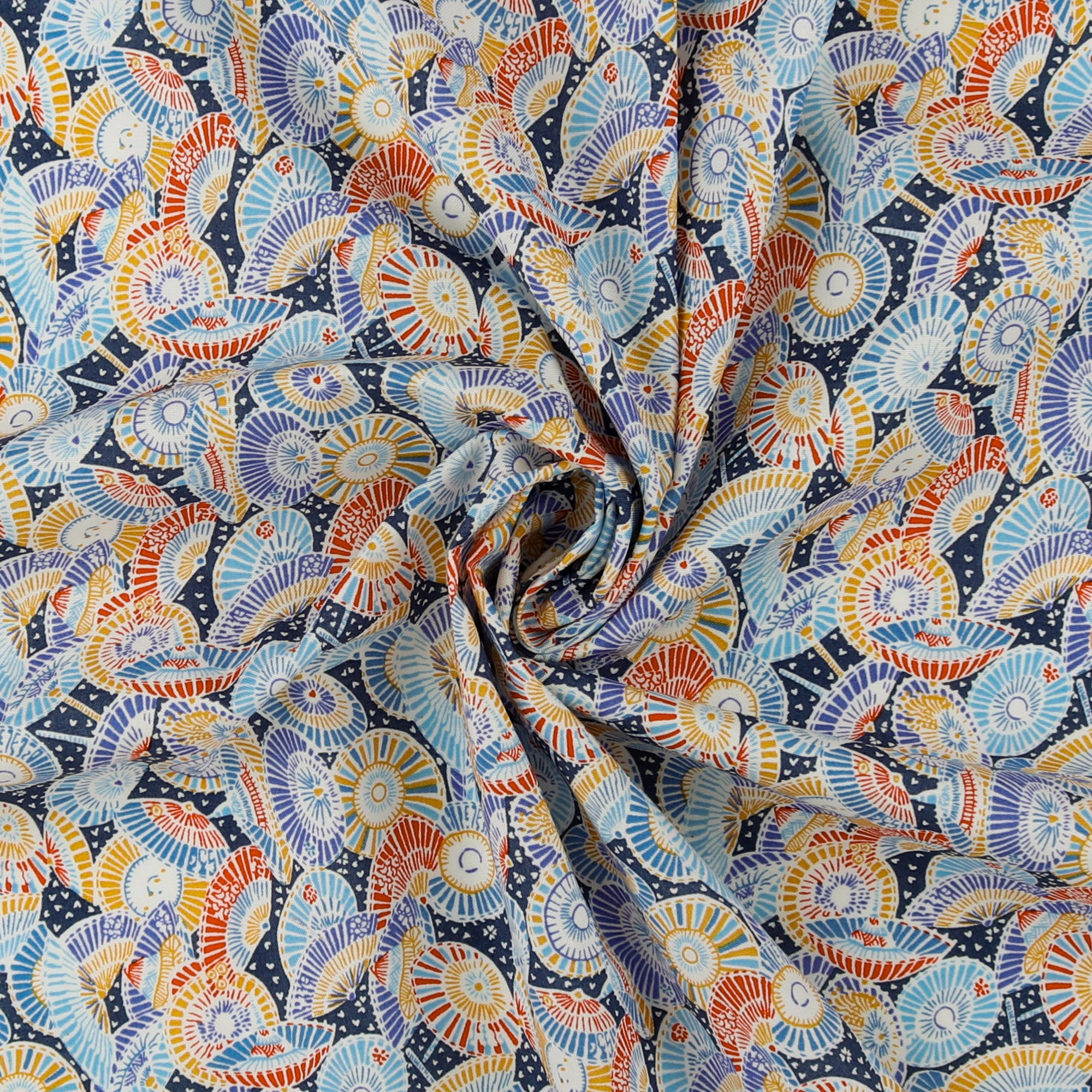 Printed Cotton - LIBERTY of PARIS - 043 - Blue - Image 2