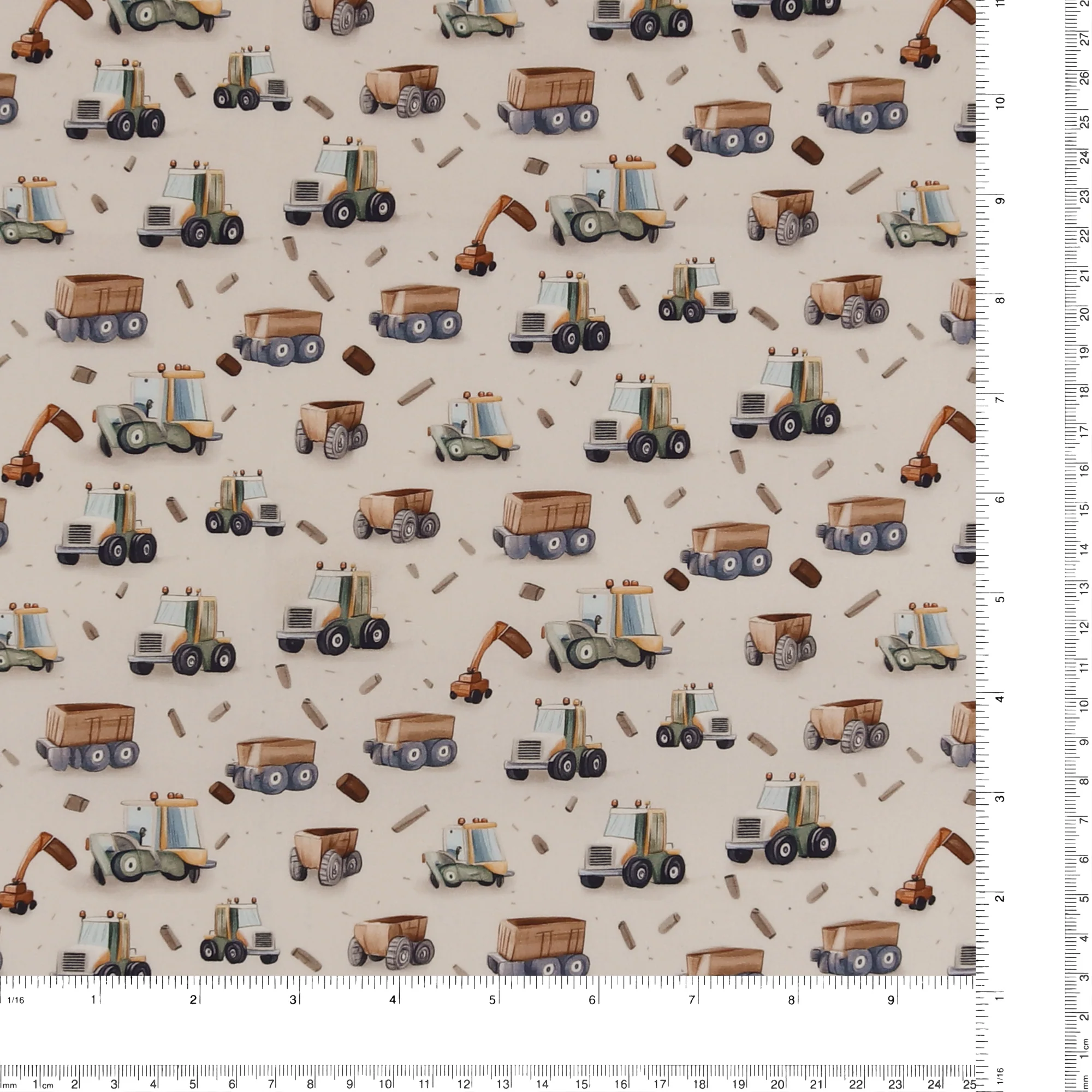Printed Cotton - Little Ones - 002 - Light Beige - Image 3