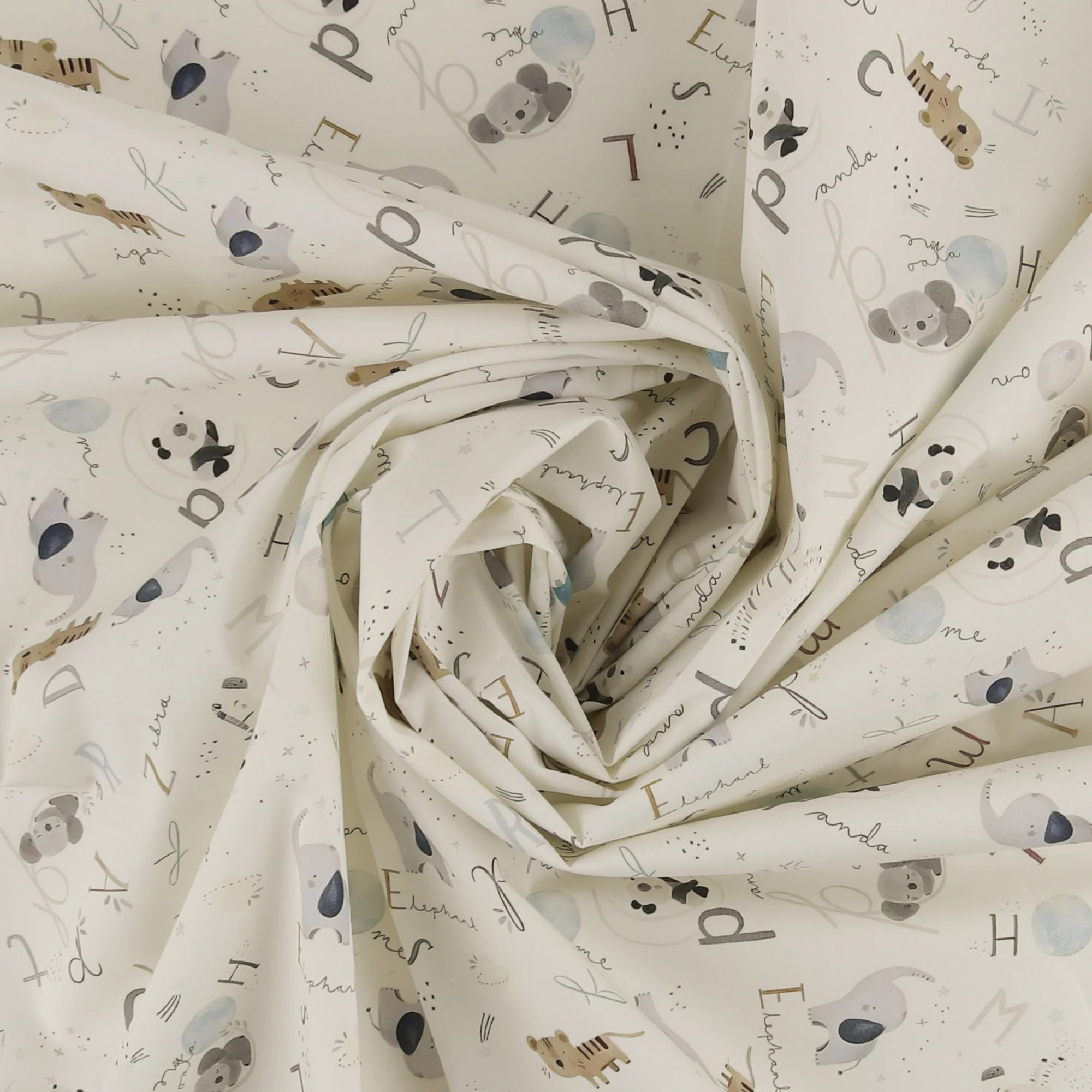 Printed Cotton - Little Ones - 009 - Offwhite - Image 2