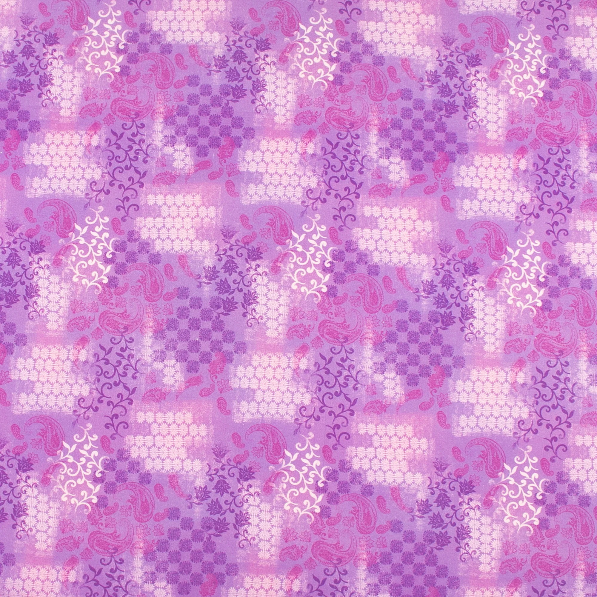 Printed Cotton - PETRA - 007 - Lilac