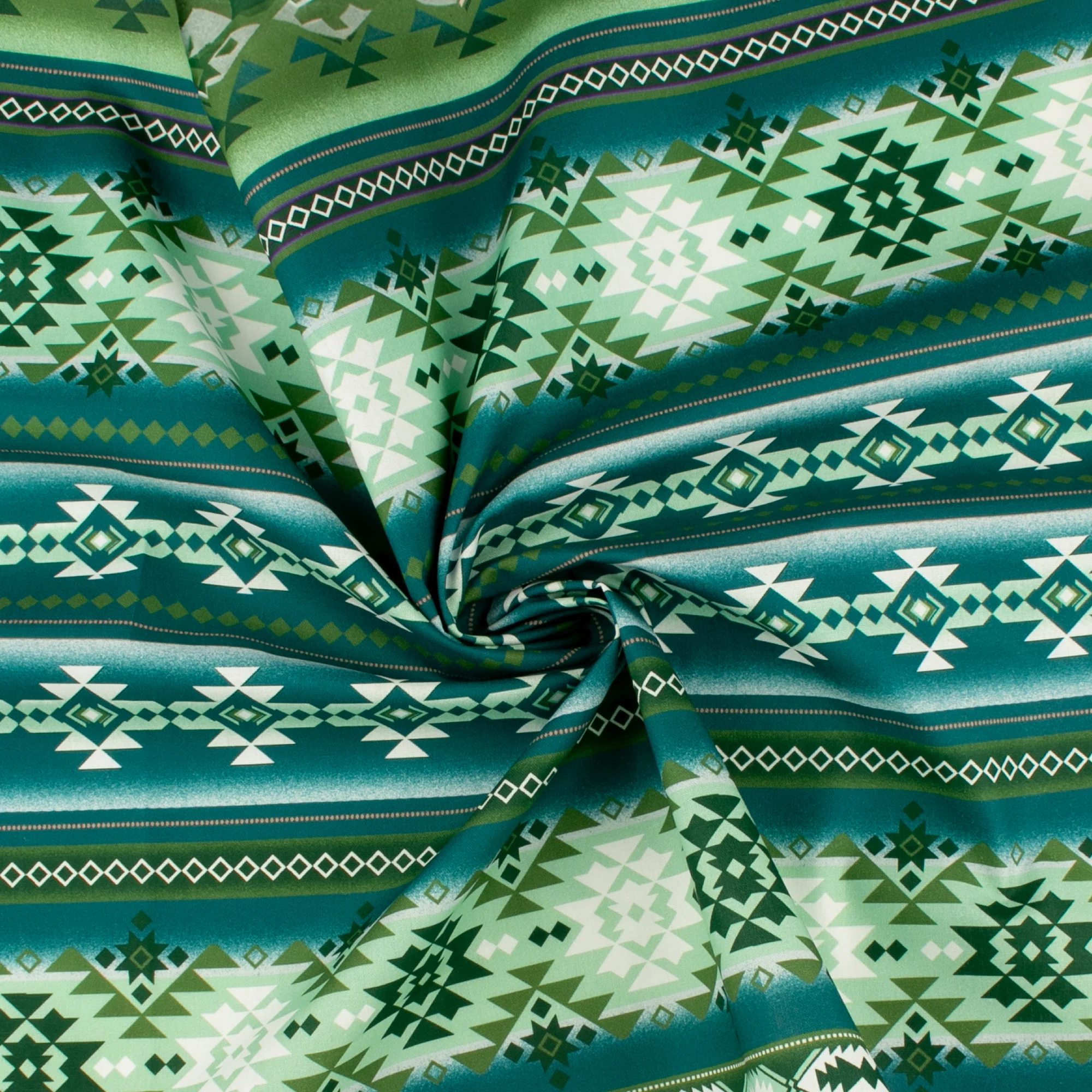 Printed Cotton - PRAIRIE CREEK - 008 - Green - Image 2