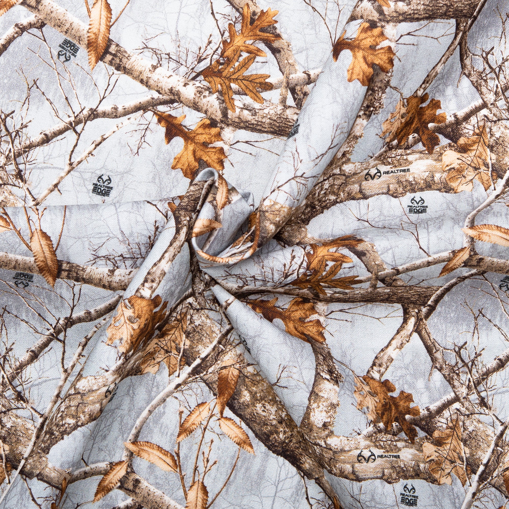 Printed cotton - REAL TREE - Grey - Image 2