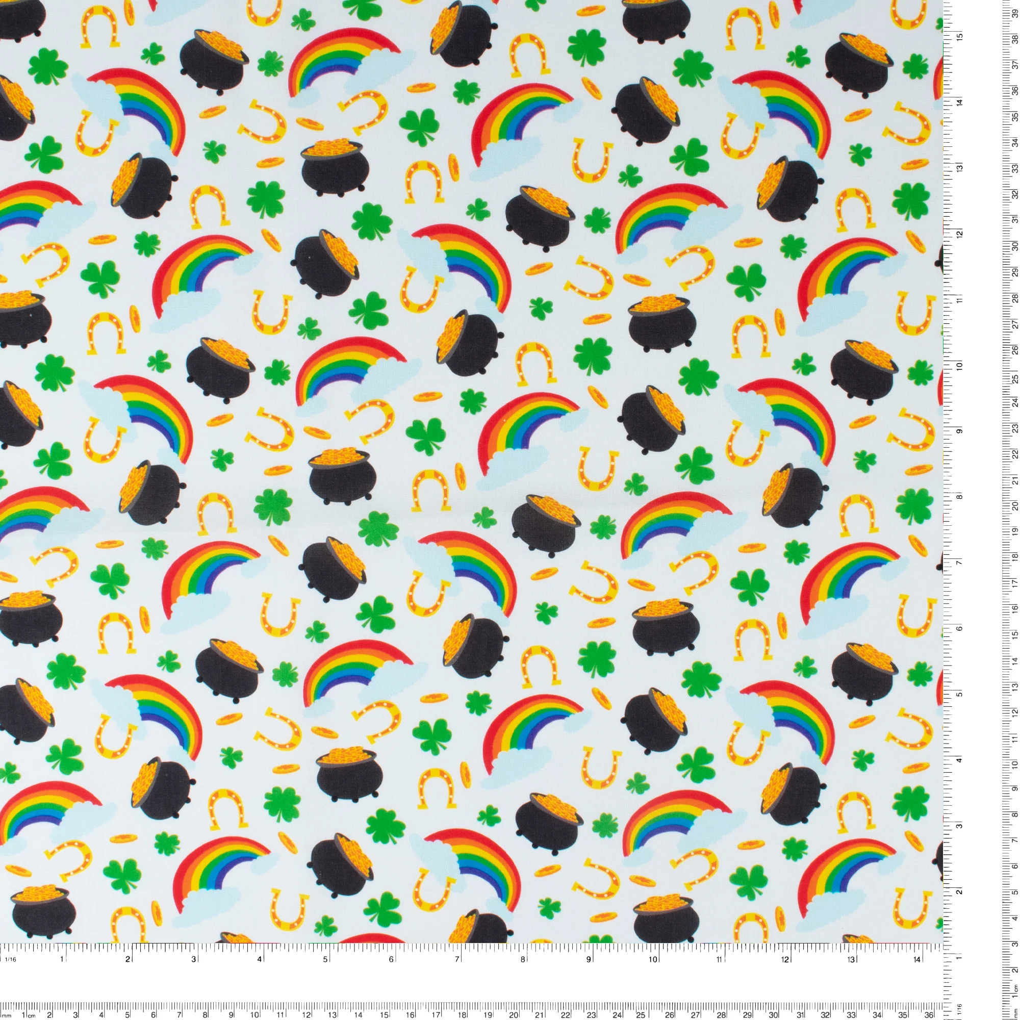 Printed Cotton - SAINT-PATRICK - 026 - White - Image 3