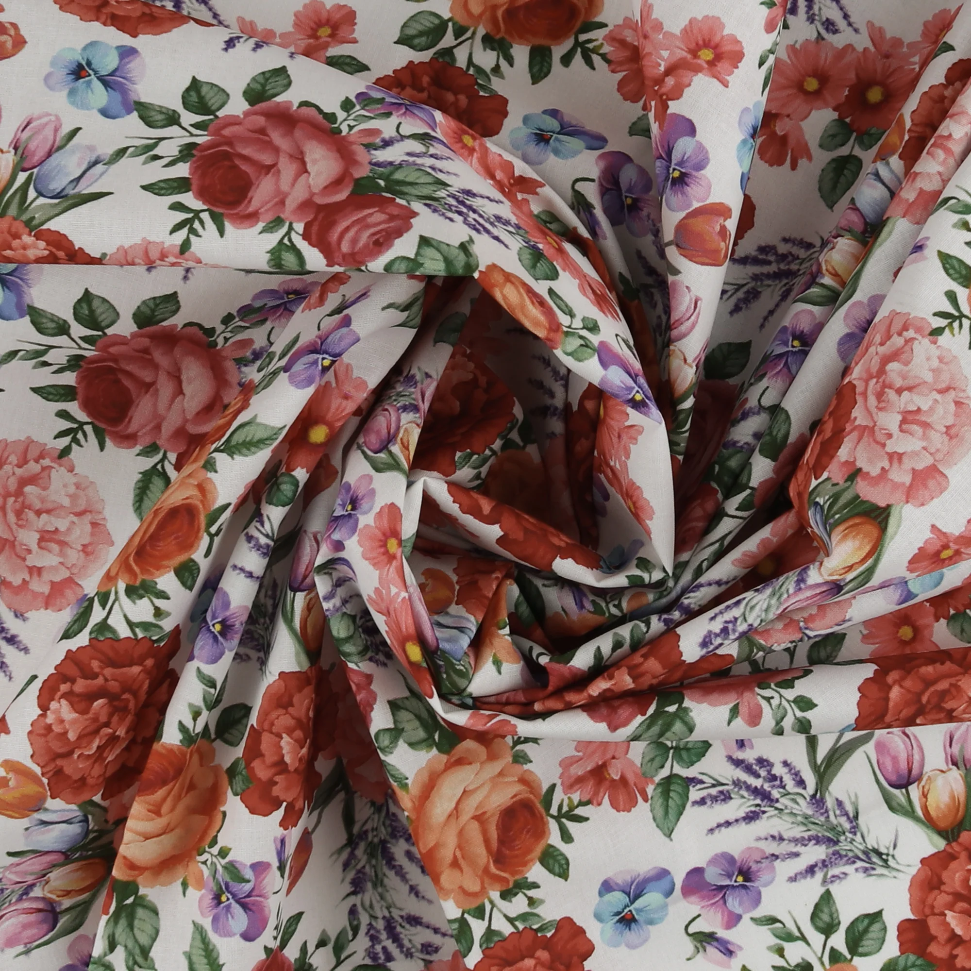 Printed Cotton - Tea Party - 001 - White - Image 2
