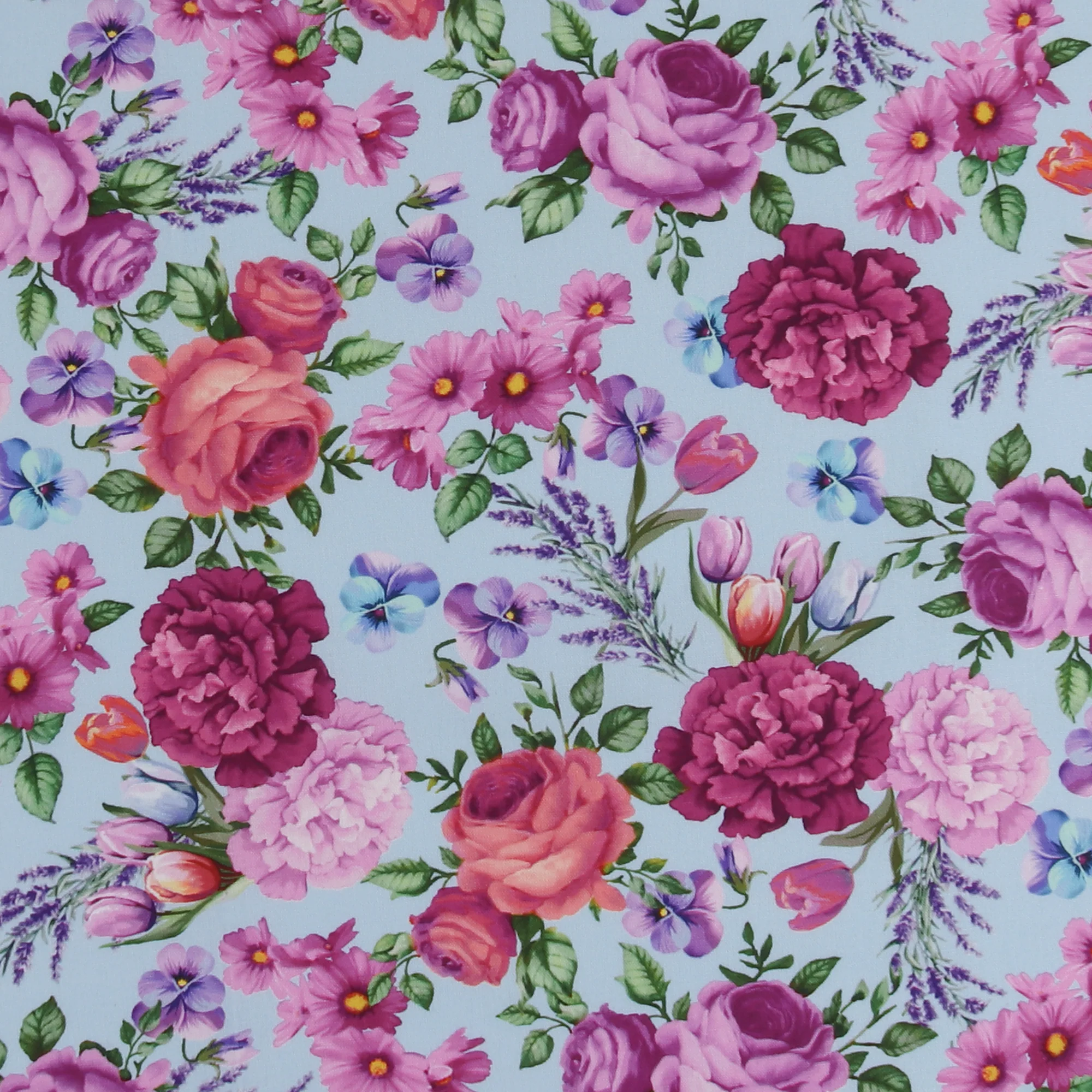 Printed Cotton - Tea Party - 002 - Sky Blue