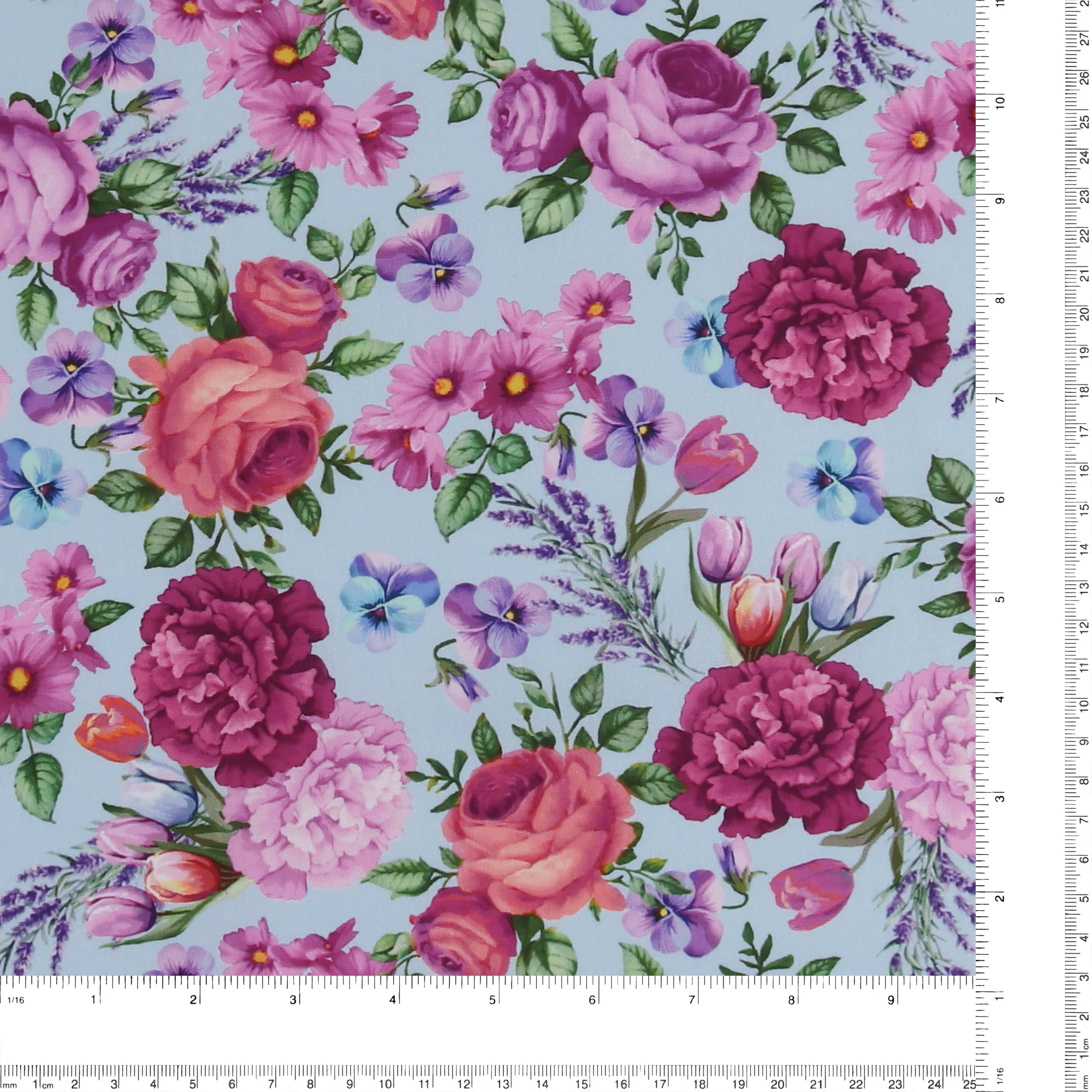 Printed Cotton - Tea Party - 002 - Sky Blue - Image 3