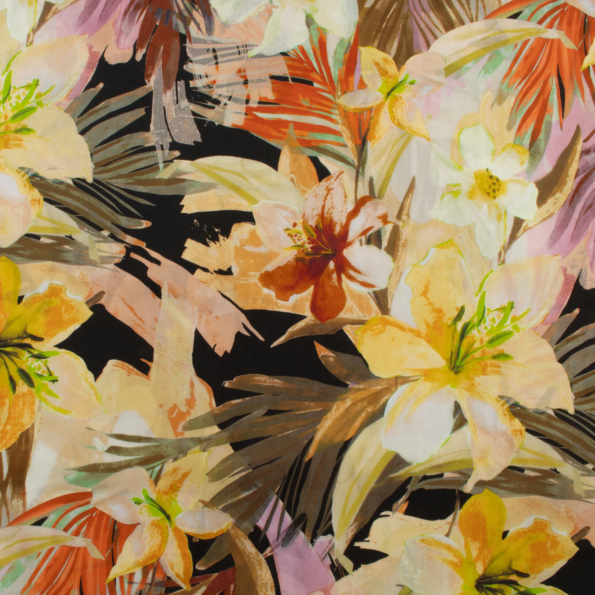 Printed Cotton Voile - MARBELLA - 010 - Dusty Peach
