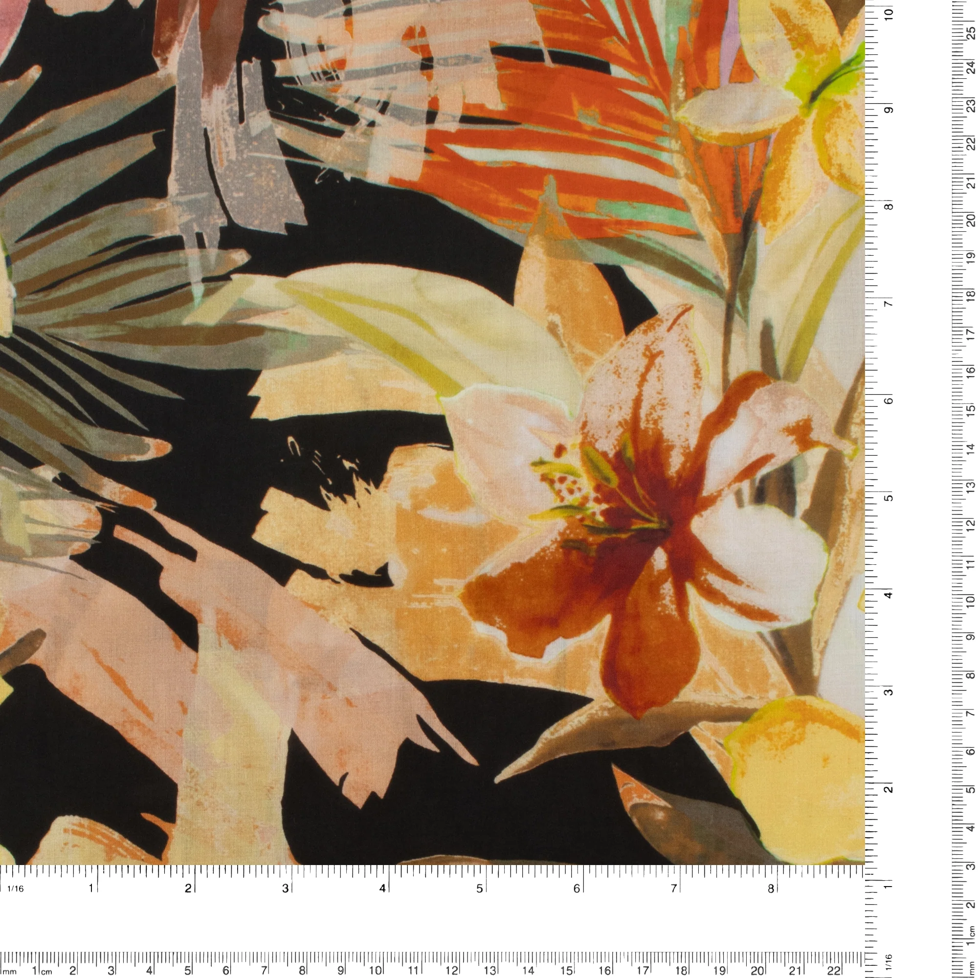 Printed Cotton Voile - MARBELLA - 010 - Dusty Peach - Image 3