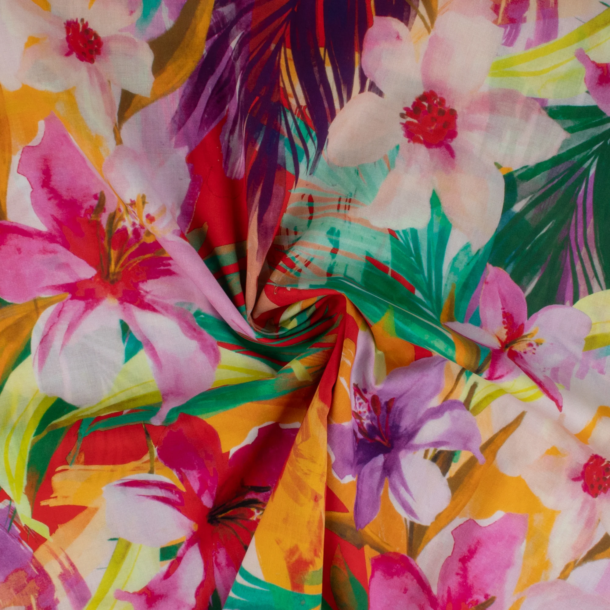 Printed Cotton Voile - MARBELLA - 011 - Pink - Image 2