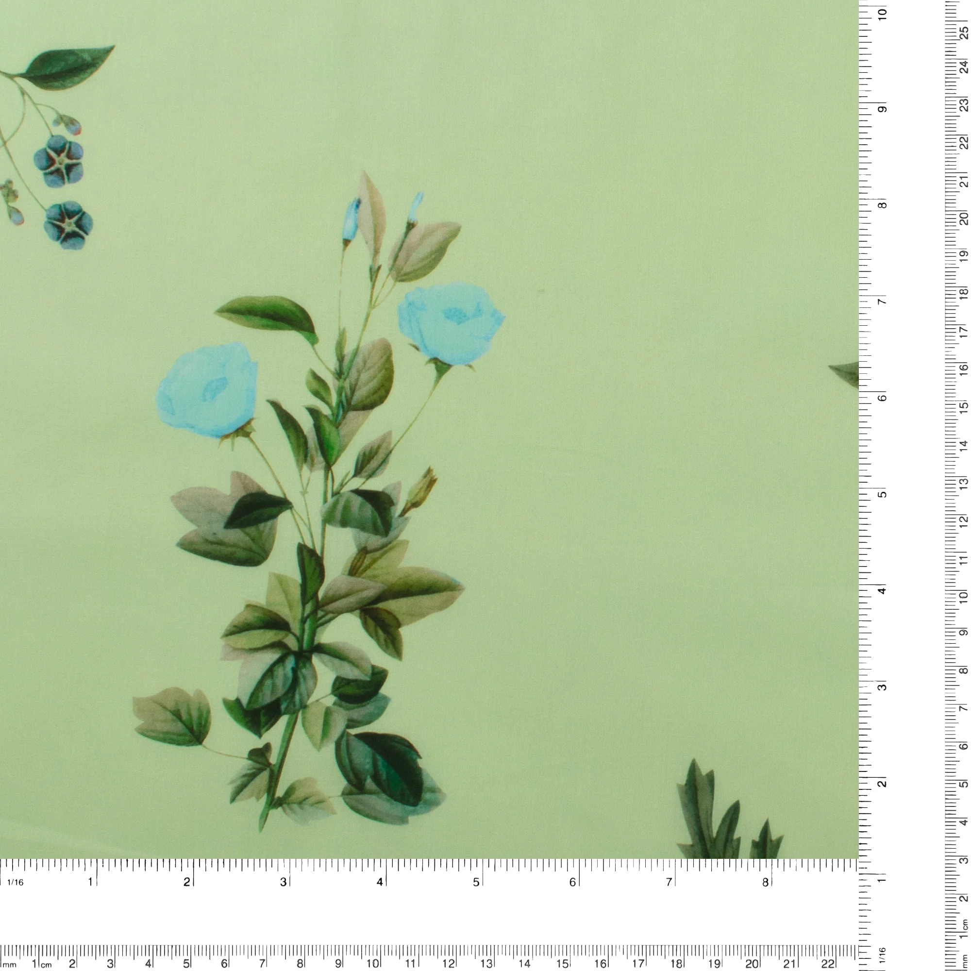 Printed Cotton Voile - MARBELLA - 014 - Pistachio - Image 3