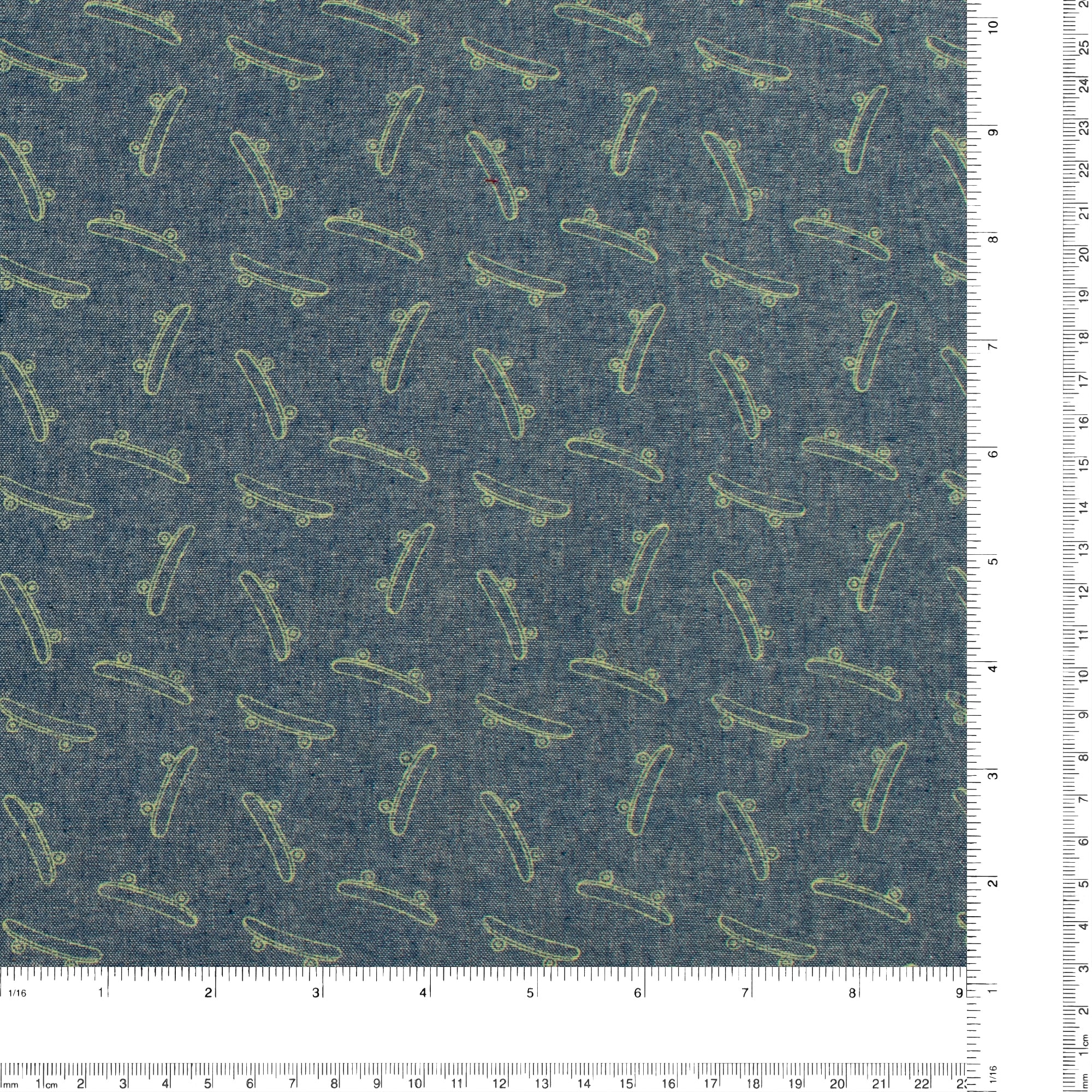 Printed Denim - AVERY - 001 - Medium Denim - Image 3