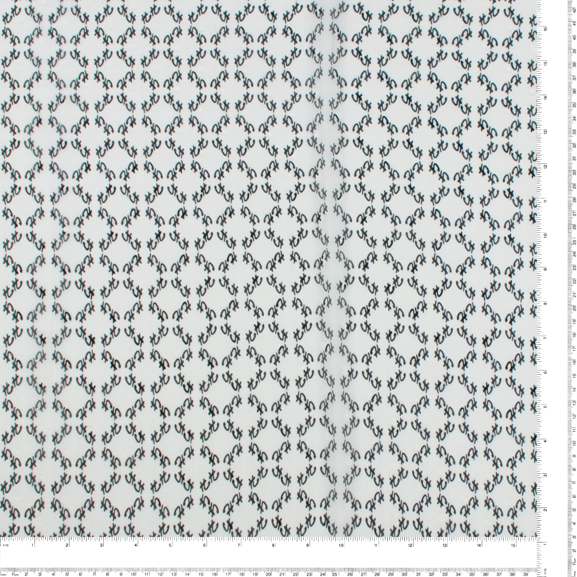 Printed Dobby Jacquard Chiffon - TANIA - 017 - Offwhite - Image 3