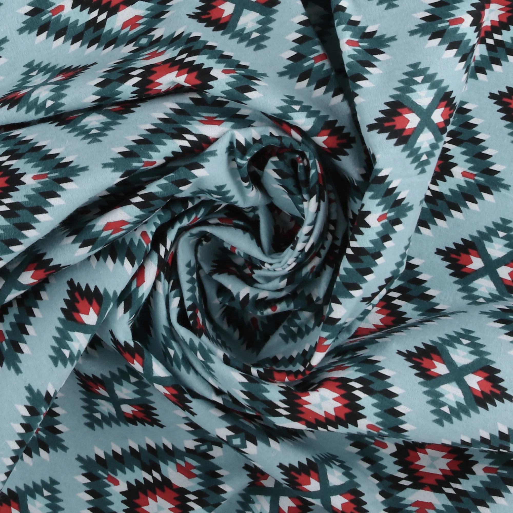 Printed Flannelette - CHARLIE - 116 - Blue - Image 2