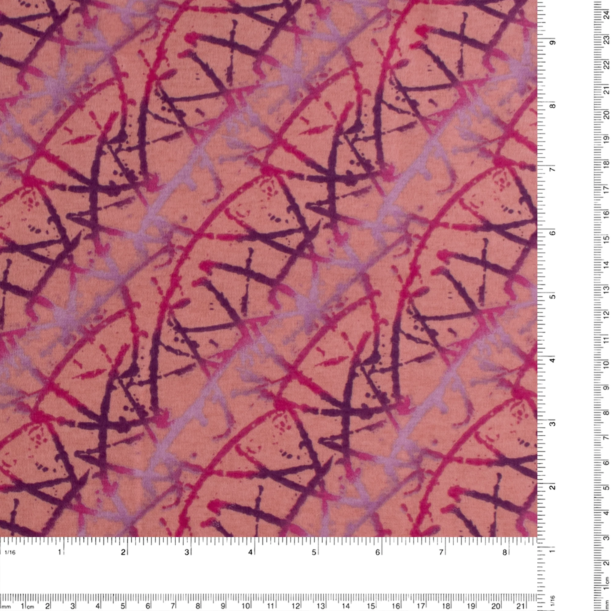 Printed Flannelette - CHARLIE - 146 - Pink - Image 3