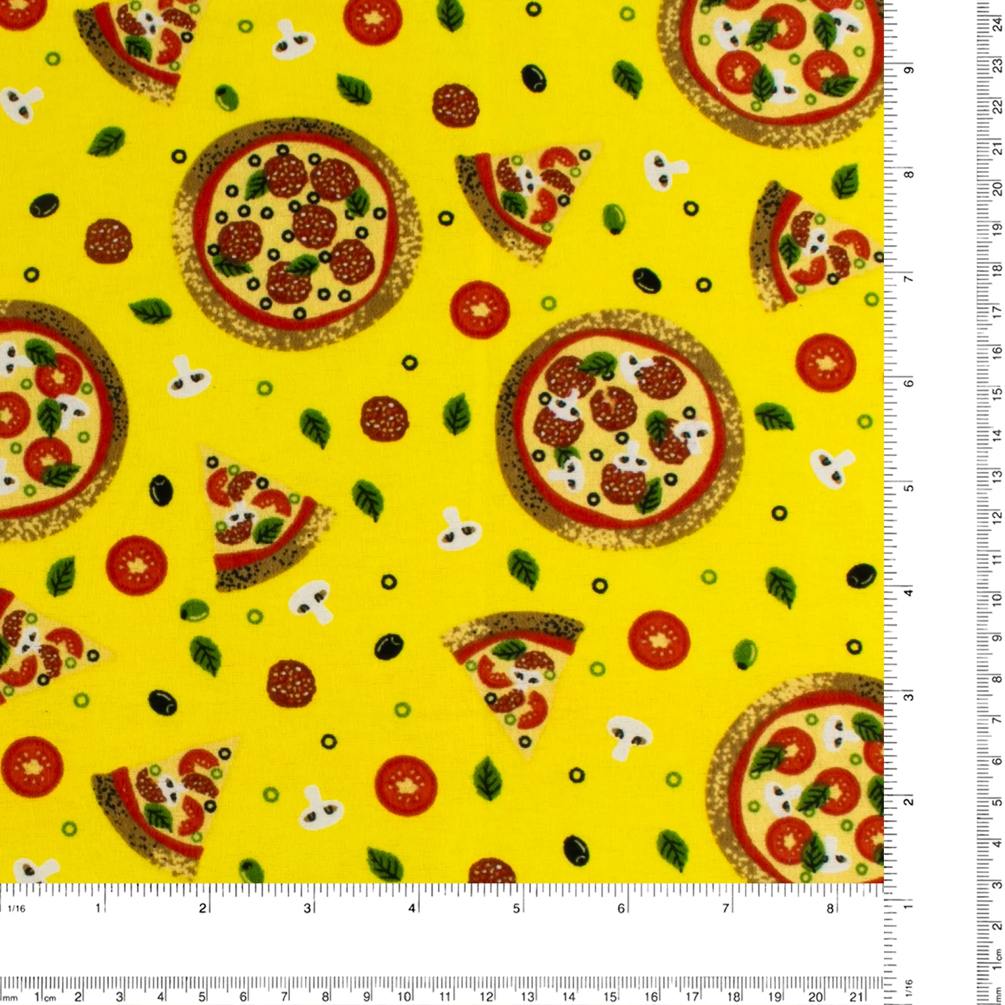 Printed Flannelette - CHARLIE - 154 - Lemon - Image 3