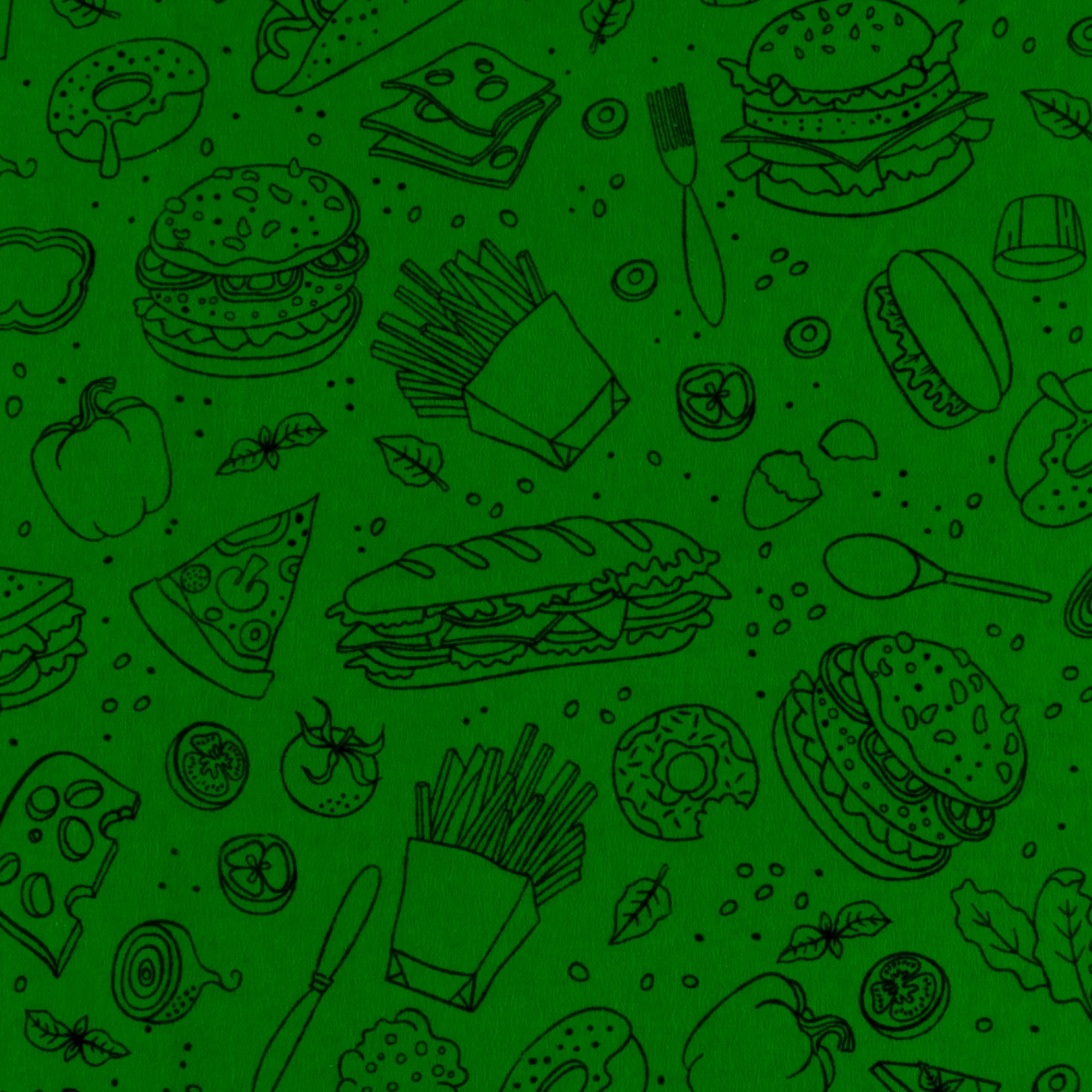 Printed Flannelette - CHARLIE - 156 - Kelly Green