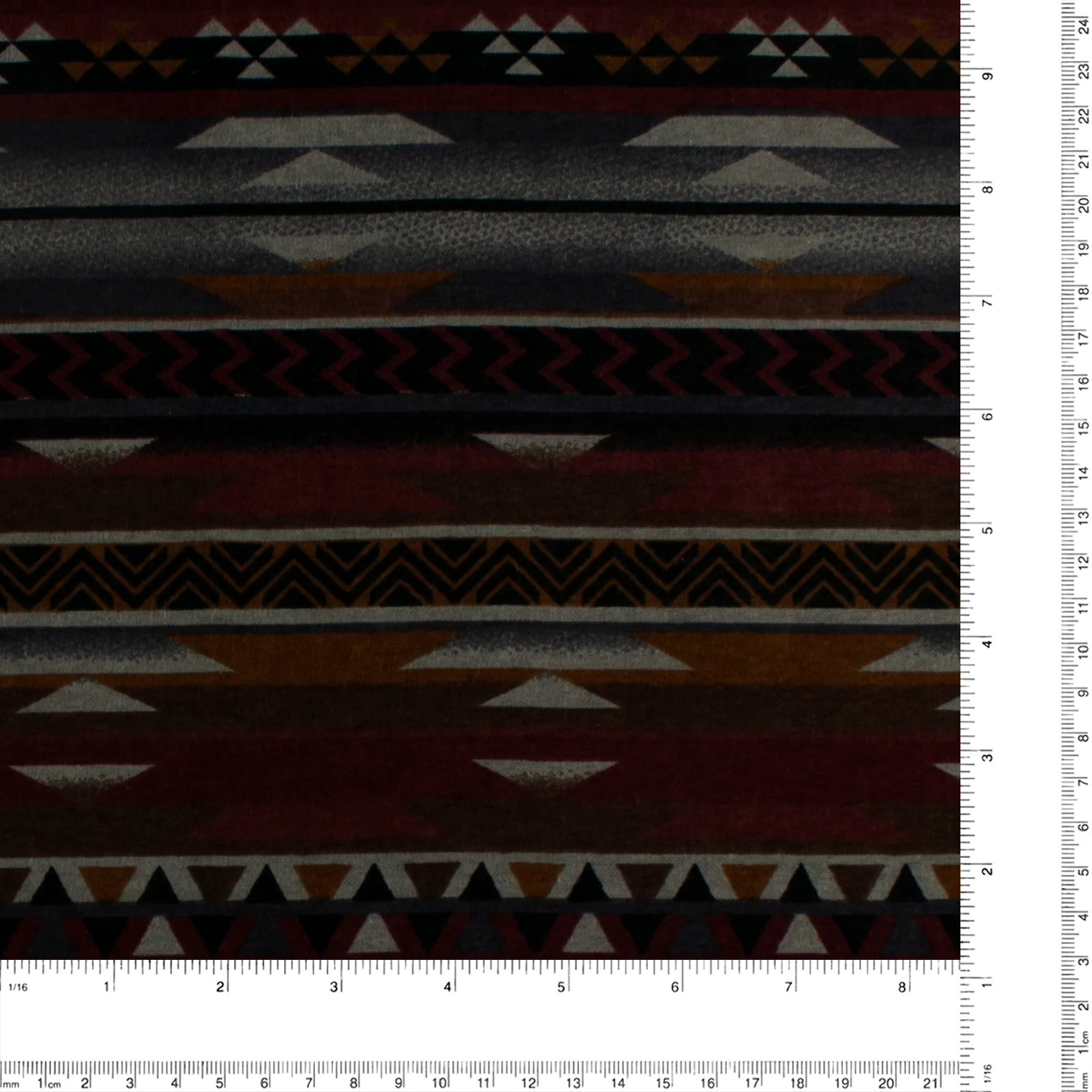 Printed Flannelette - CHARLIE - 168 - Rust - Image 3