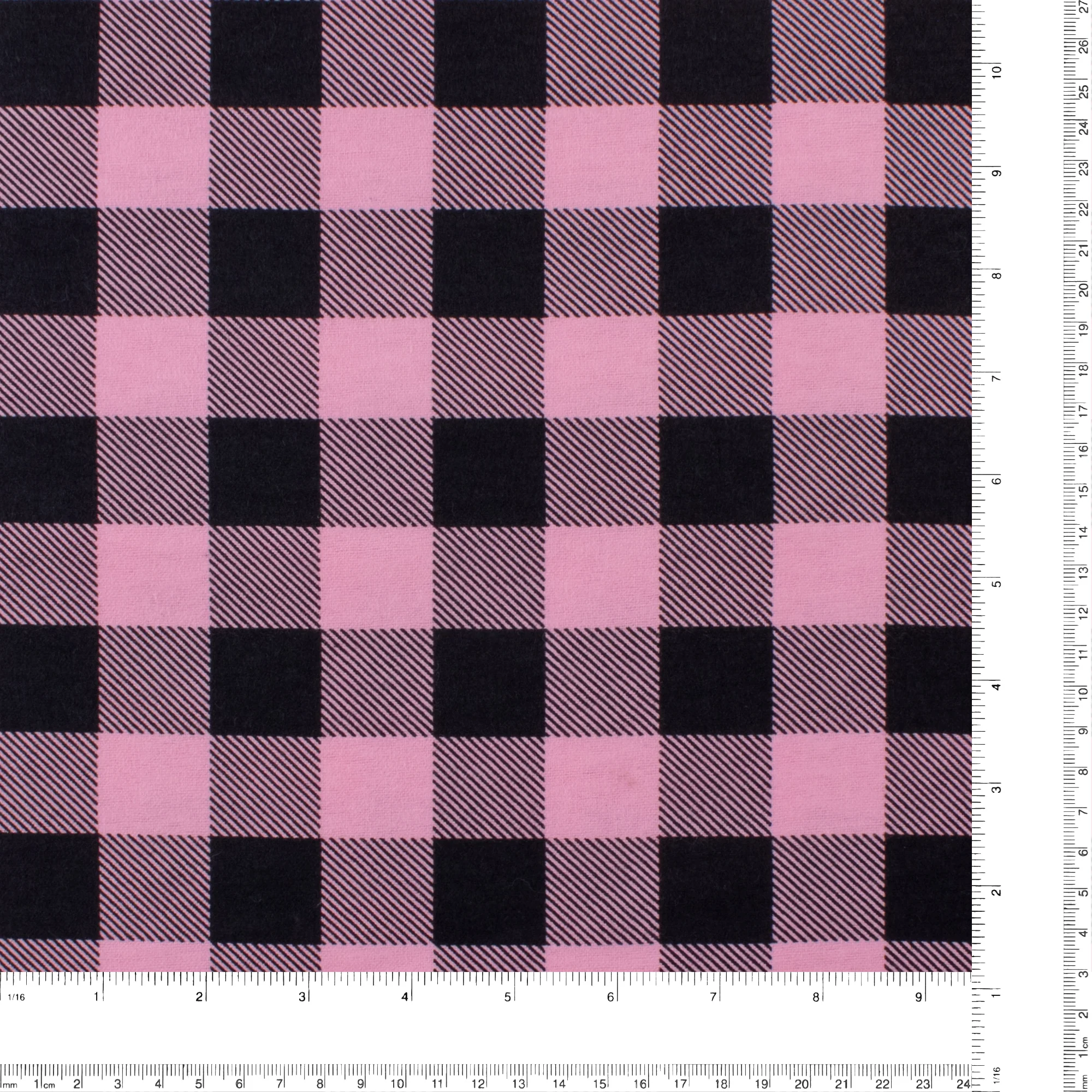 Printed Flannelette - «TRUE NORTH» - 059 - Pink - Image 3