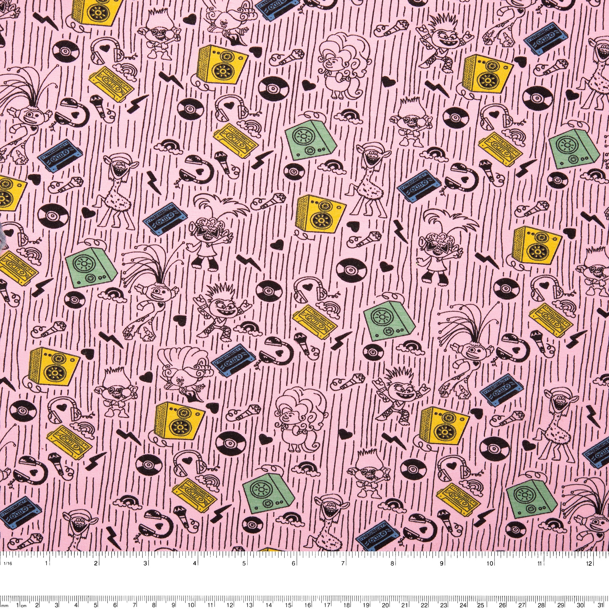Printed knit- IMA-GINE F22 - Trolls - Pink - Image 3