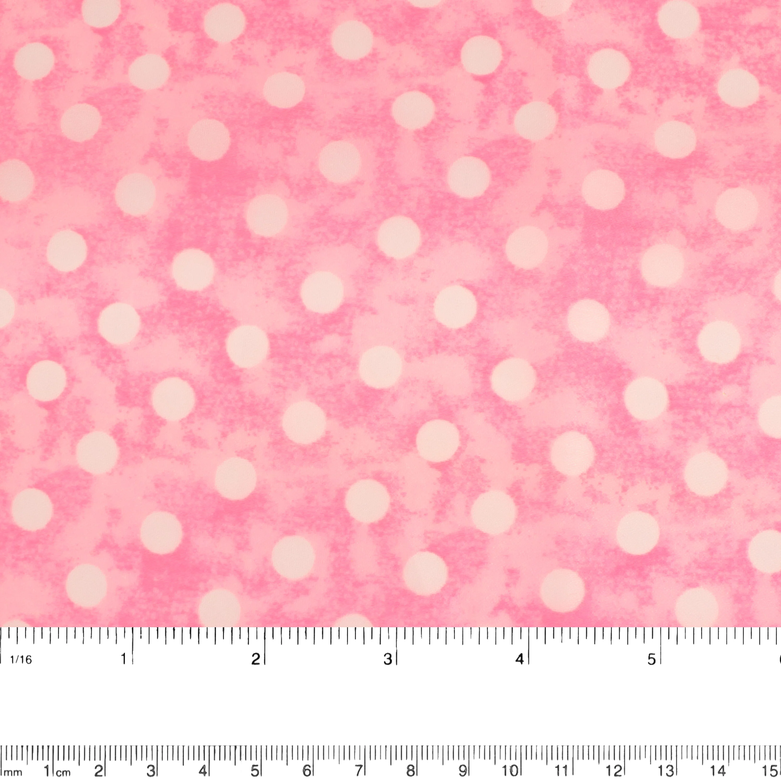 Printed organza - Dots - Pink - Image 3