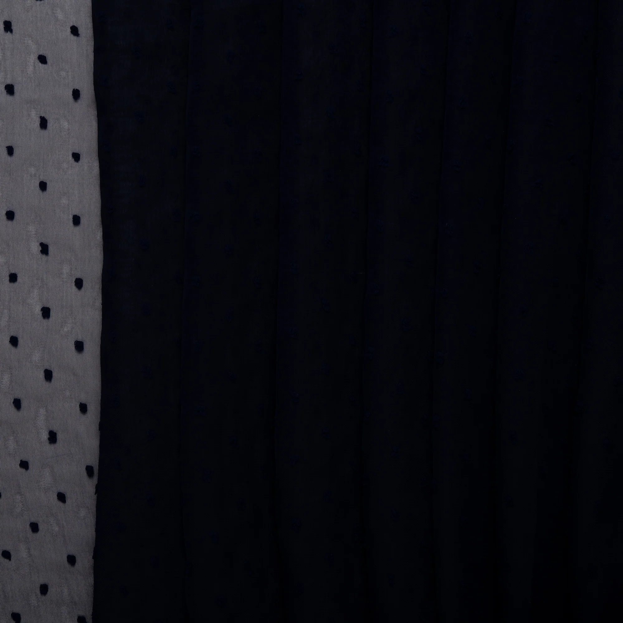 Printed polyester - OLIVIA - Stitch - Midnight blue - Image 4
