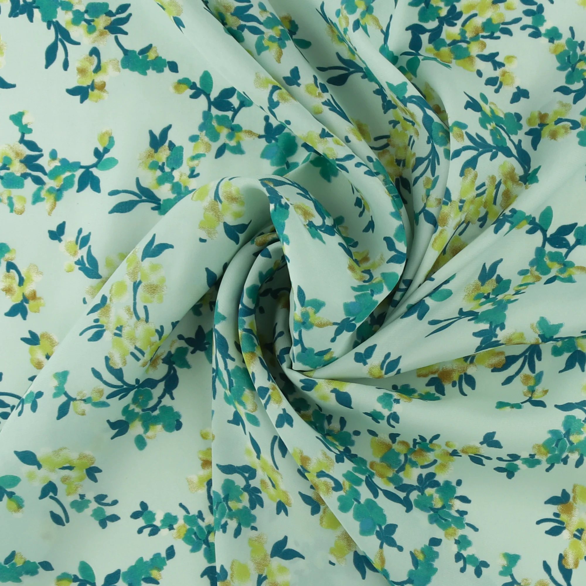 Printed polyester - TESSA - 004 - Seafoam - Image 2