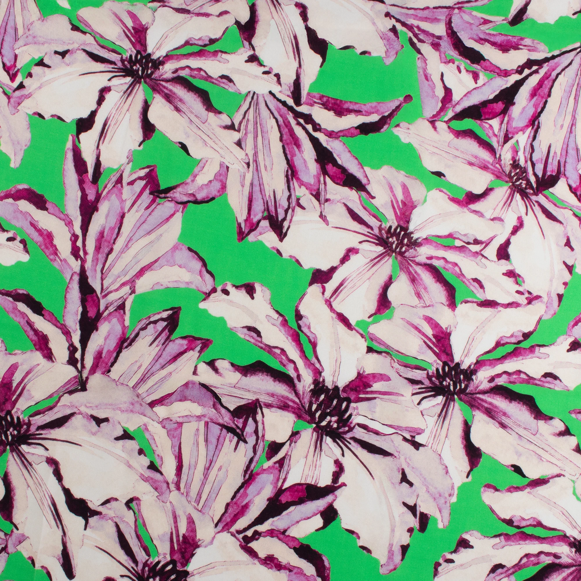 Printed Rayon - ALESSIA - 016 - Bright Green