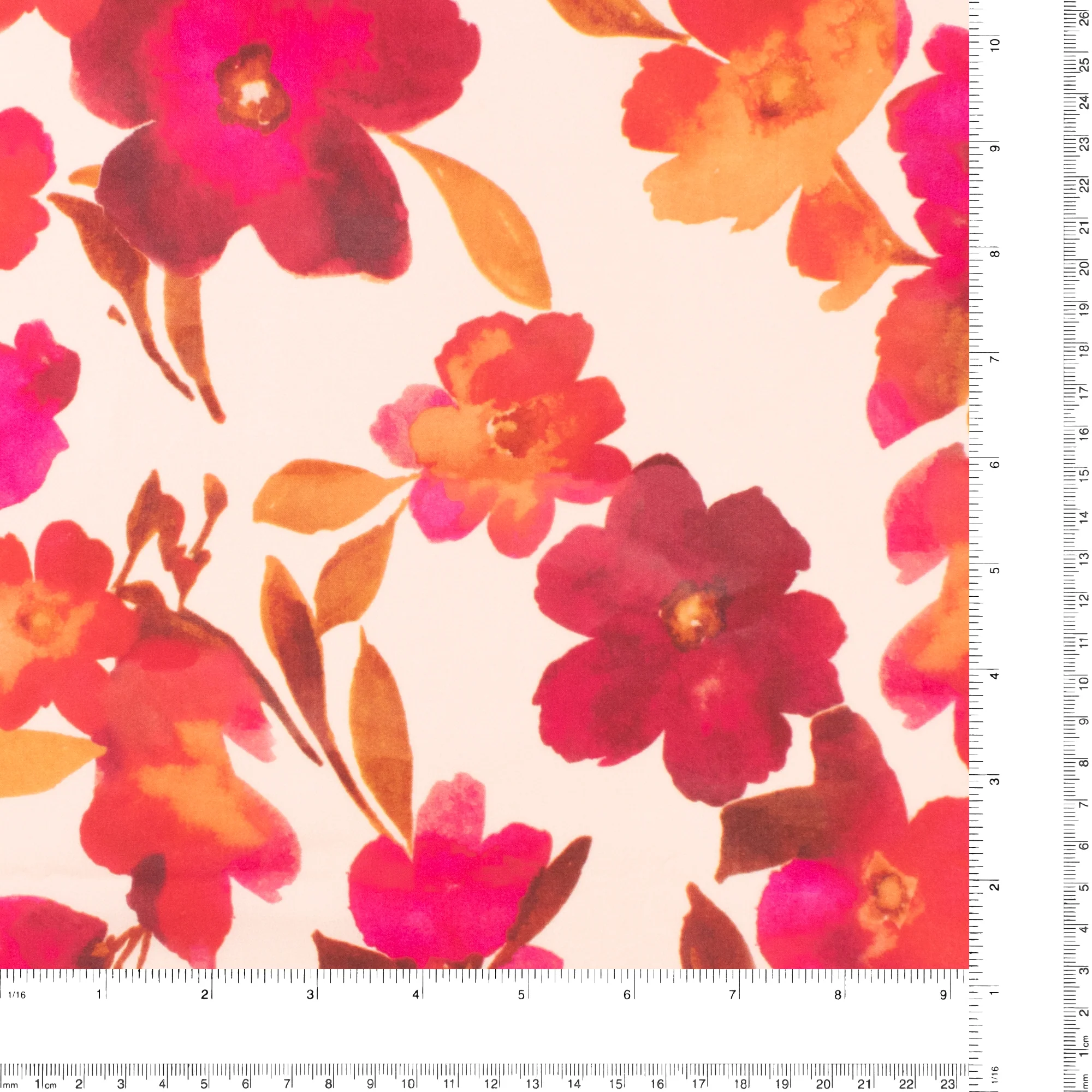 Printed Rayon Poplin - MILA - 005 - Light Peach - Image 3