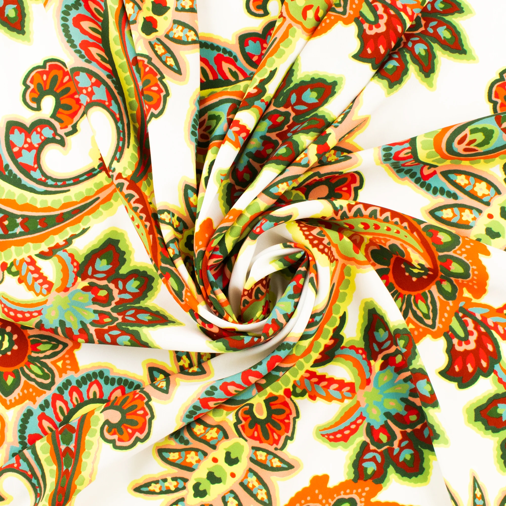 Printed Rayon Poplin - MILA - 006 - Green - Image 2