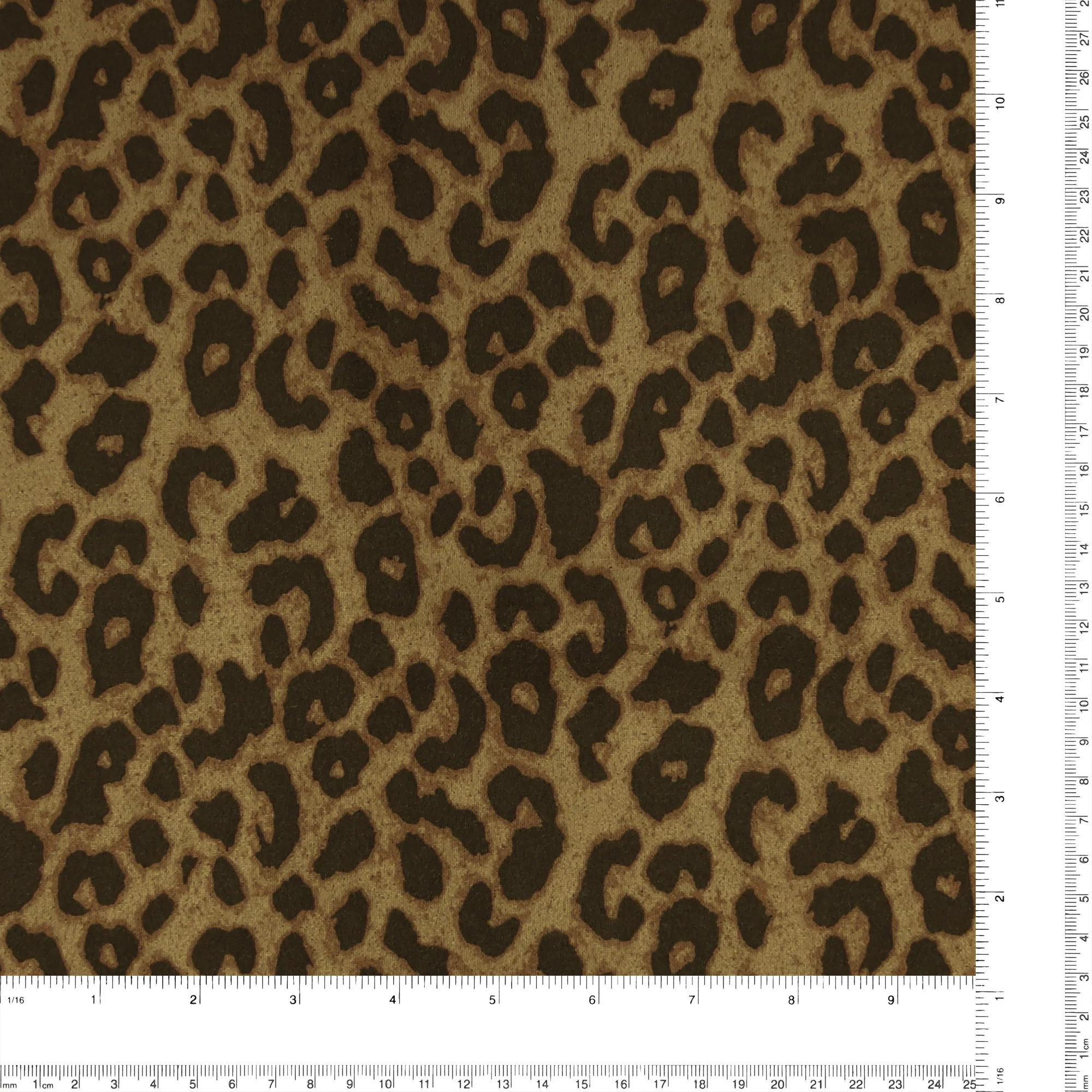 Printed Scuba Suede - ACADEMY - 002 - Light Brown - Image 3
