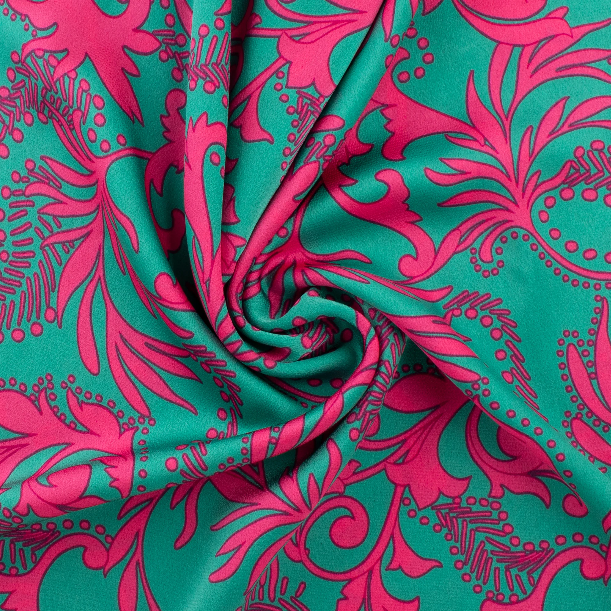 Printed Silky Polyester - BUBBLE - 003 - Mint - Image 2