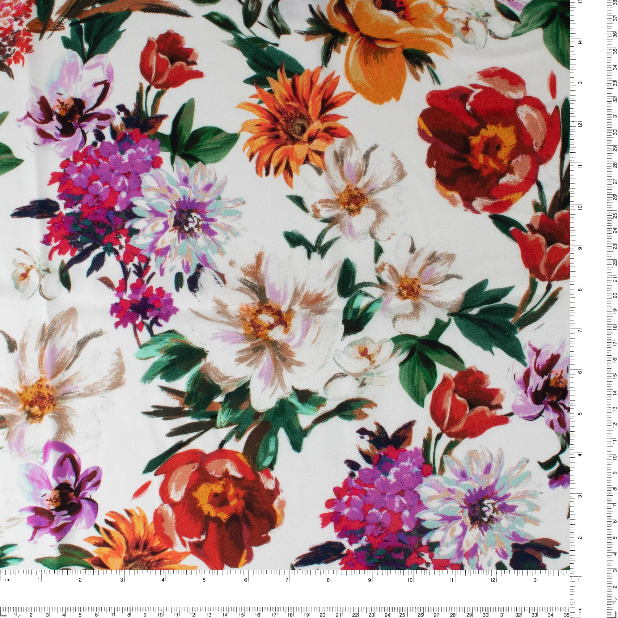 Printed Viscose - ISABEL - 005 - Cream - Image 3