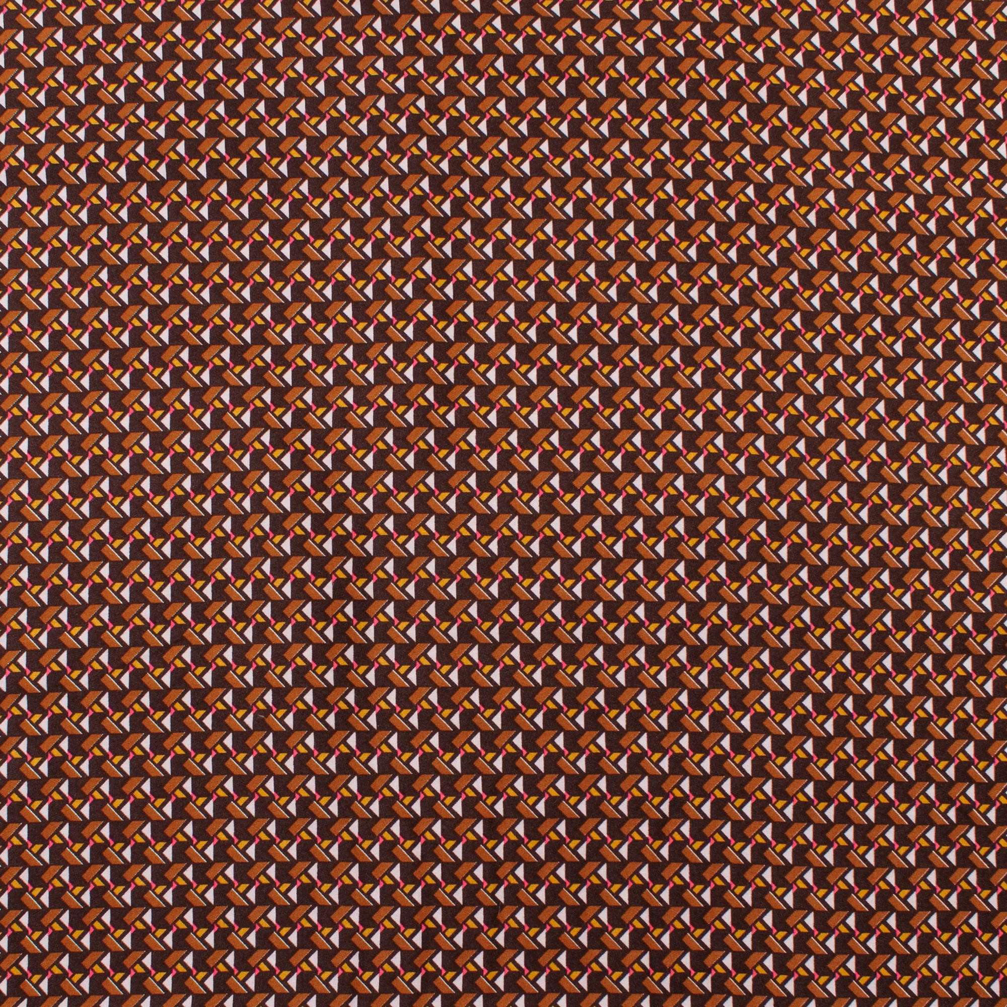 Printed Viscose - ROTTERDAM - 001 - Brown