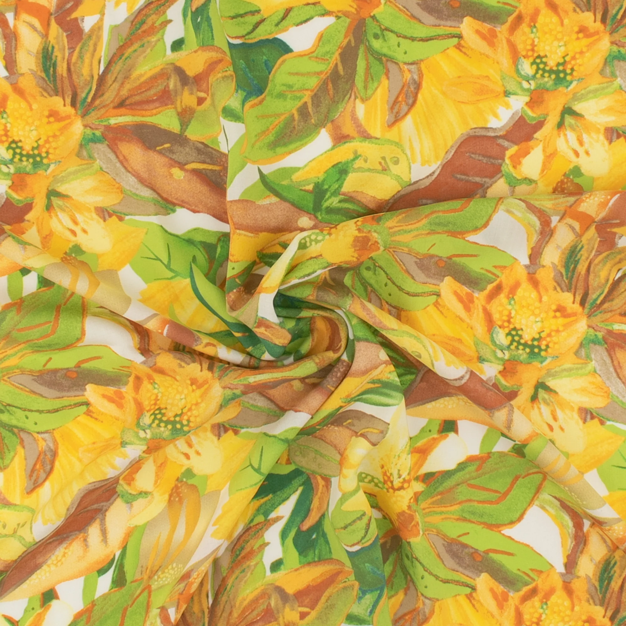 Printed Voile - KATIA - 001 - Yellow - Image 2