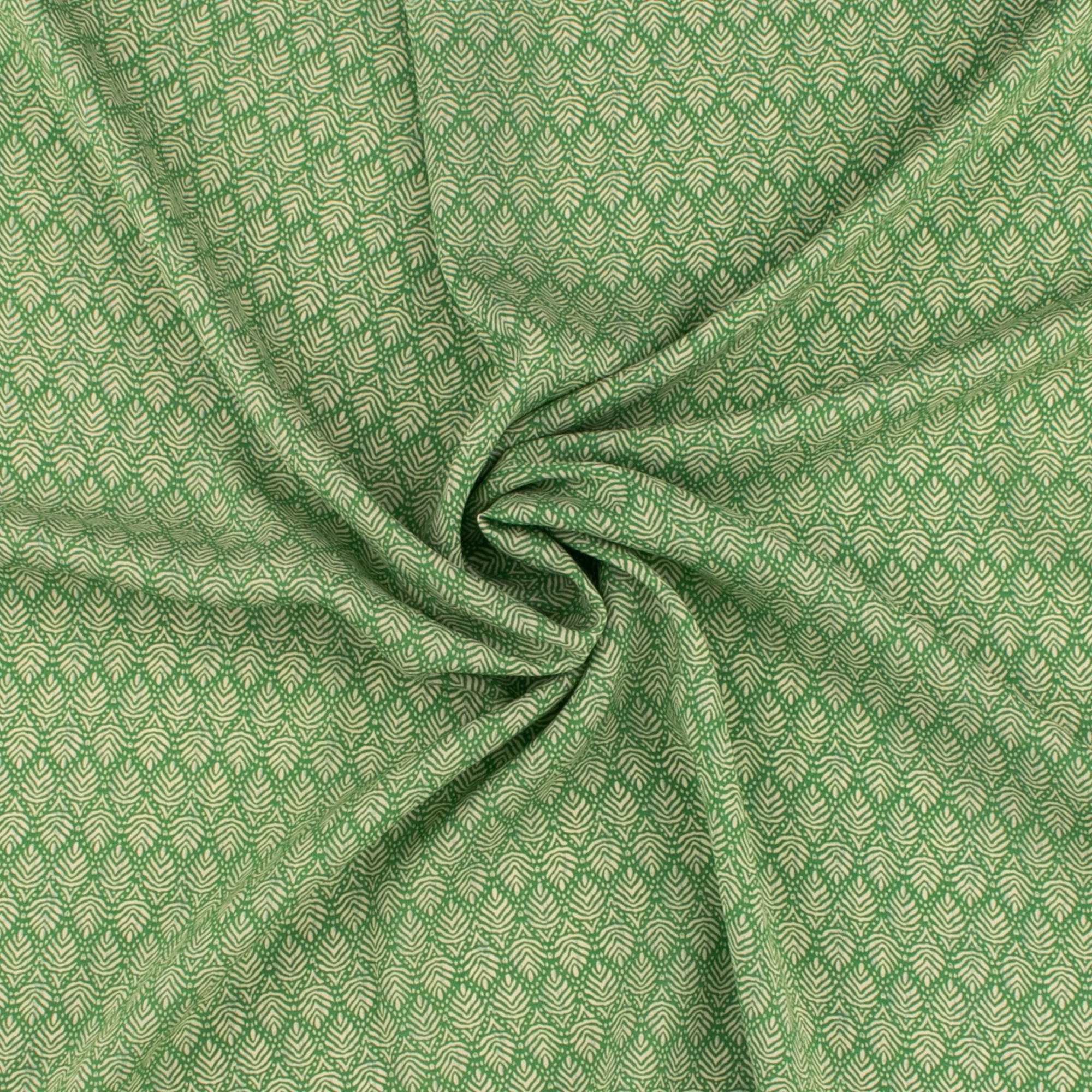 Printed Voile - KATIA - 005 - Green - Image 2