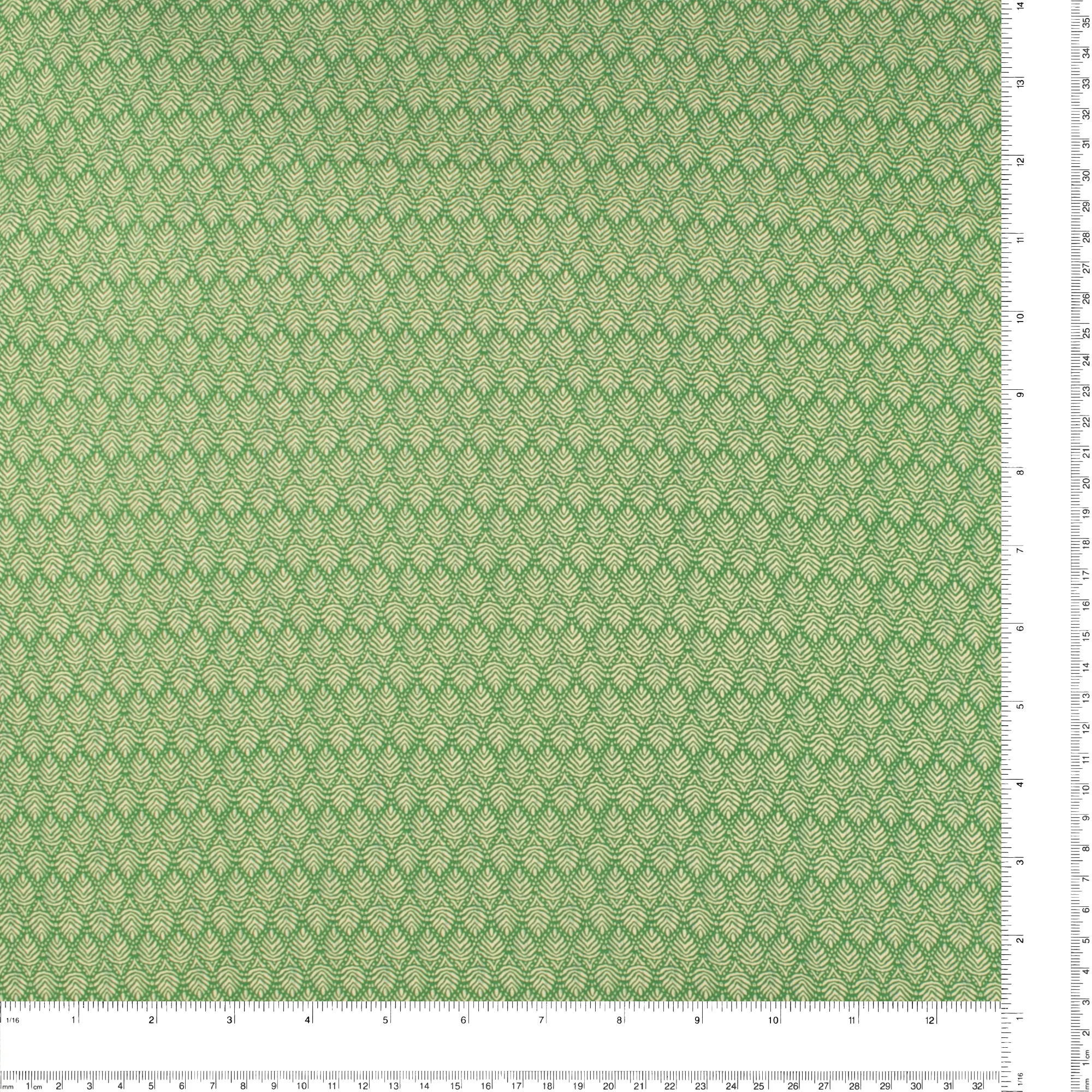 Printed Voile - KATIA - 005 - Green - Image 3